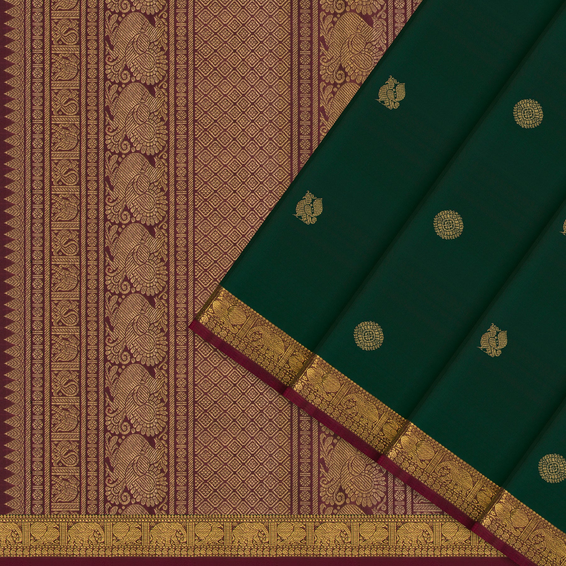 Kanakavalli Kanjivaram Silk Sari 26-595-HS001-02075 - Cover View