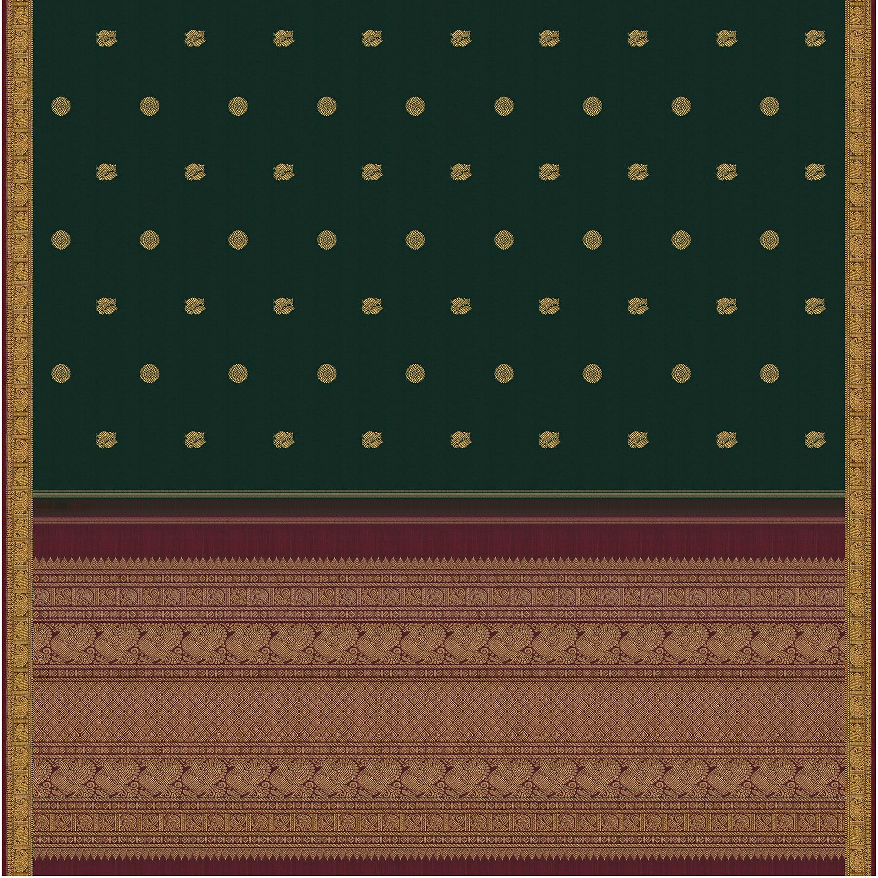 Kanakavalli Kanjivaram Silk Sari 26-595-HS001-02075 - Full View