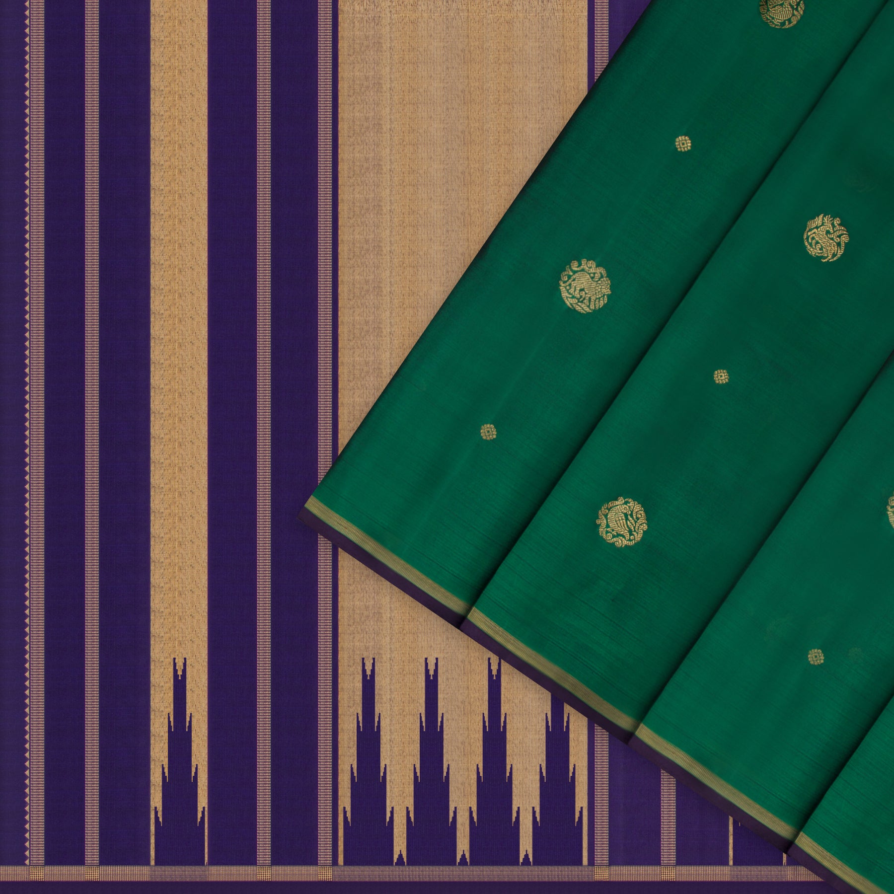 Kanakavalli Kanjivaram Silk Sari 26-595-HS001-02076 - Cover View