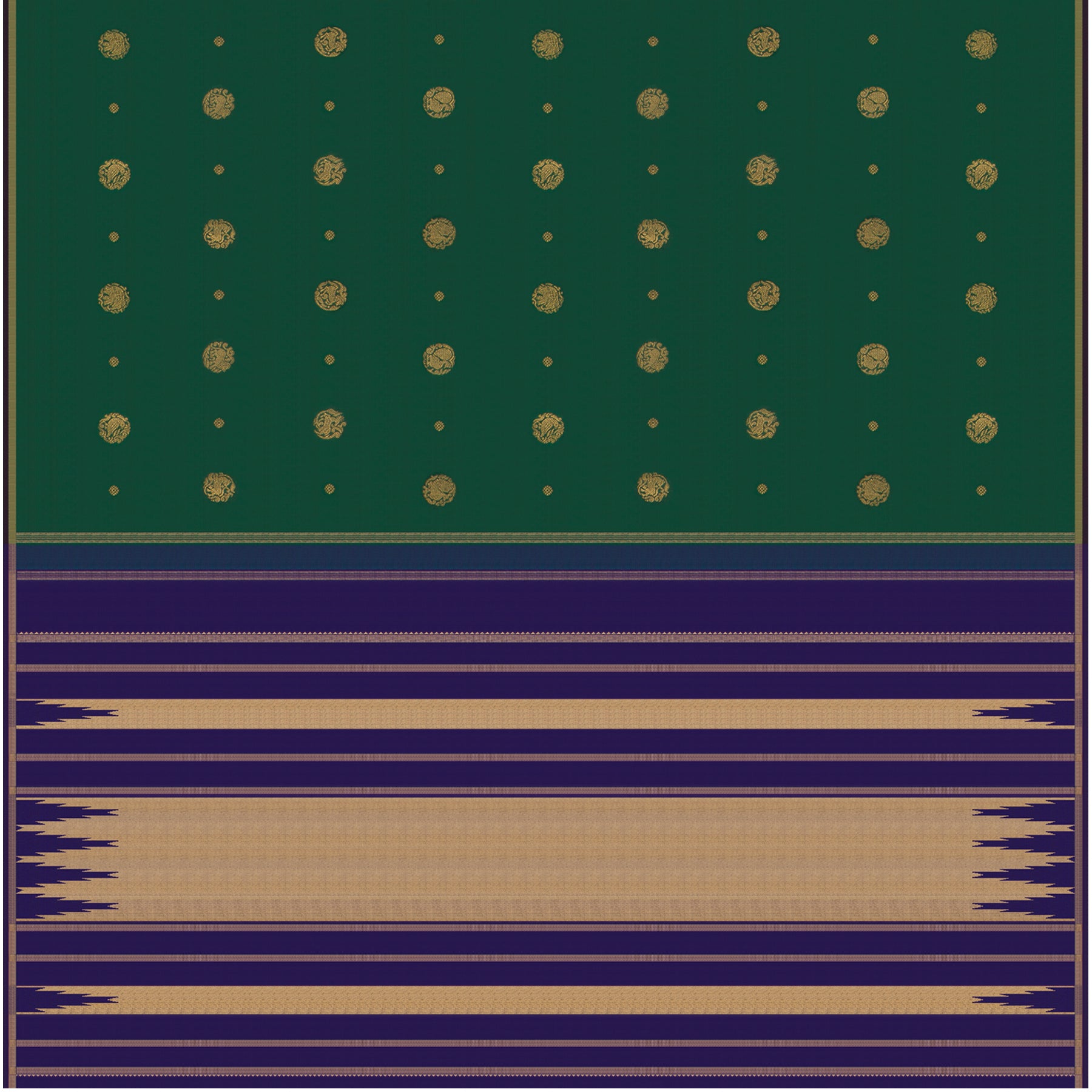Kanakavalli Kanjivaram Silk Sari 26-595-HS001-02076 - Blouse View