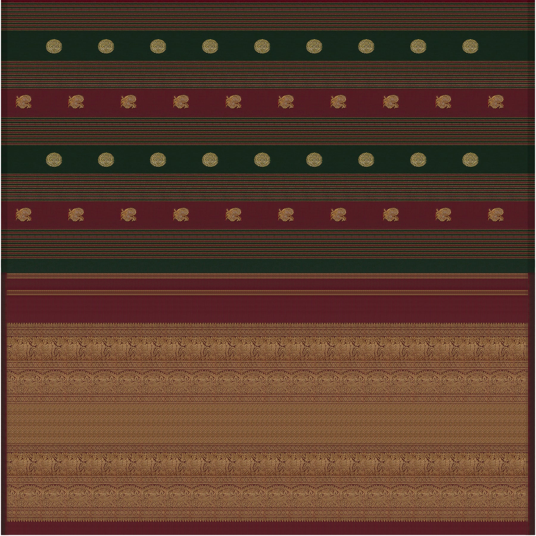 Kanakavalli Kanjivaram Silk Sari 26-595-HS001-02104 - Full View