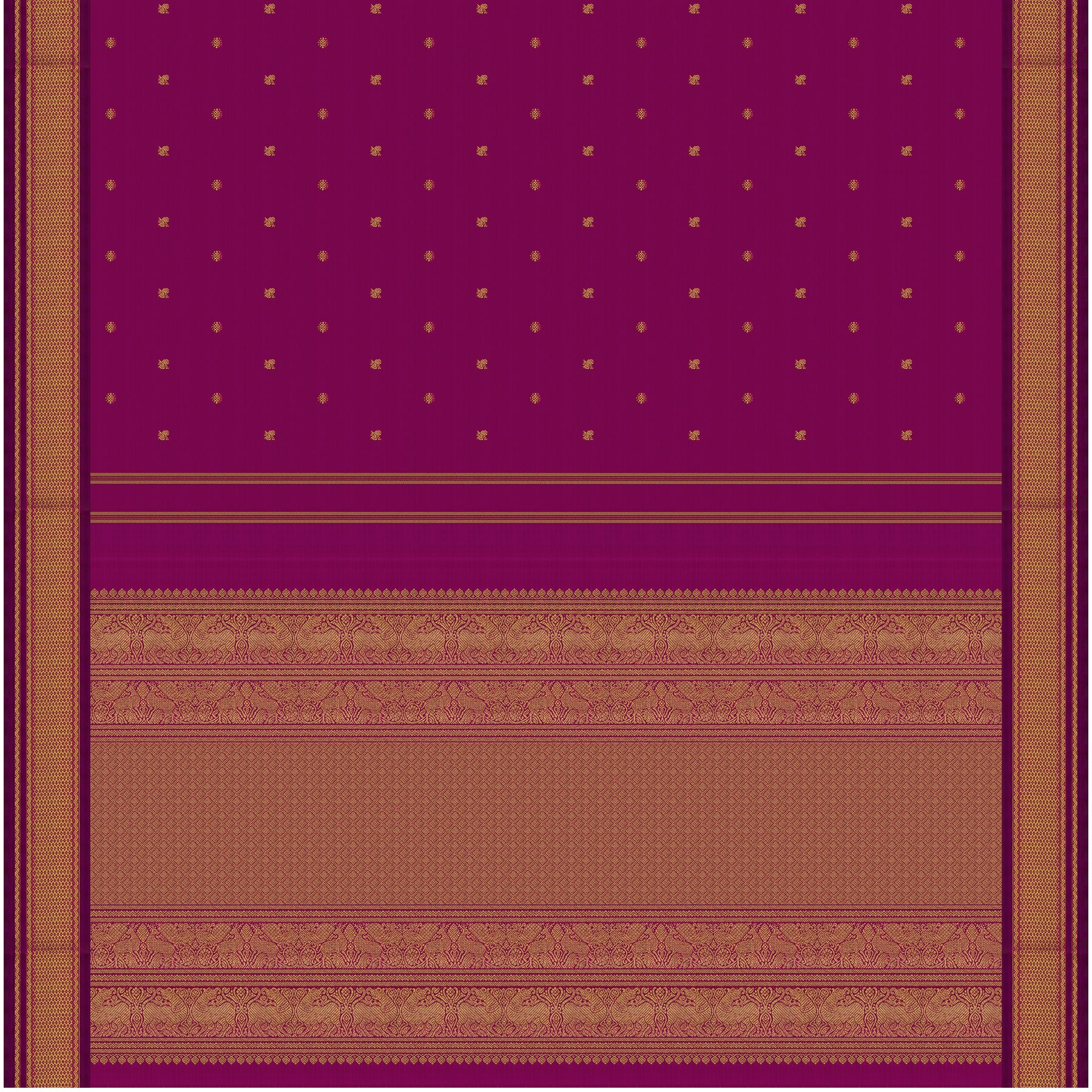 Kanakavalli Kanjivaram Silk Sari 26-595-HS001-02117 - Full View