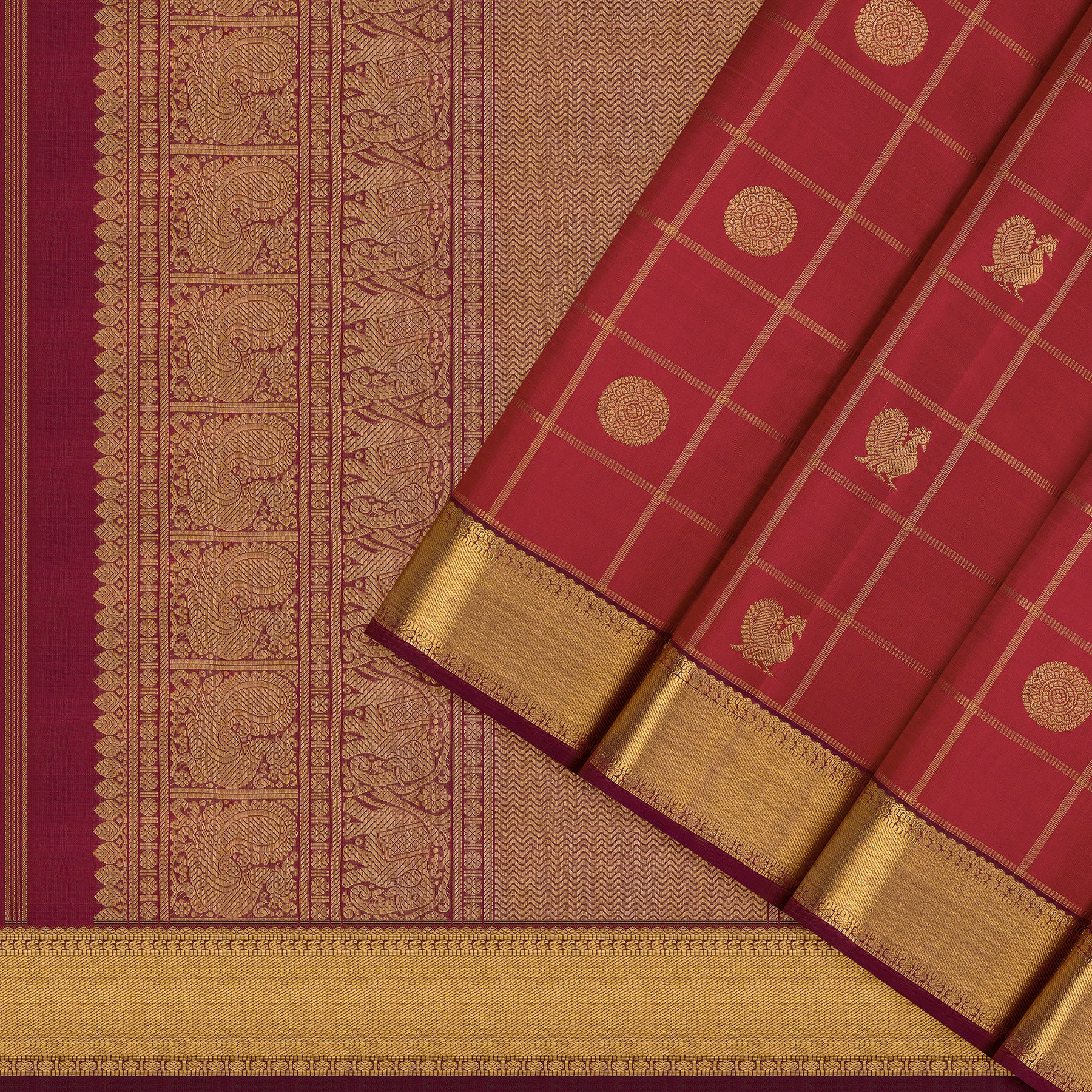 Kanakavalli Kanjivaram Silk Sari 26-595-HS001-02128 - Cover View
