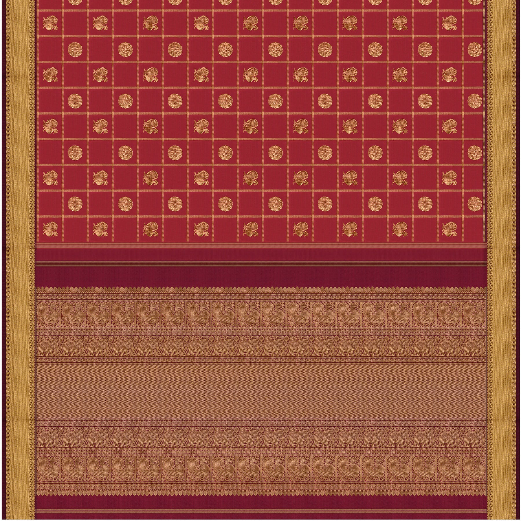 Kanakavalli Kanjivaram Silk Sari 26-595-HS001-02128 - Full View