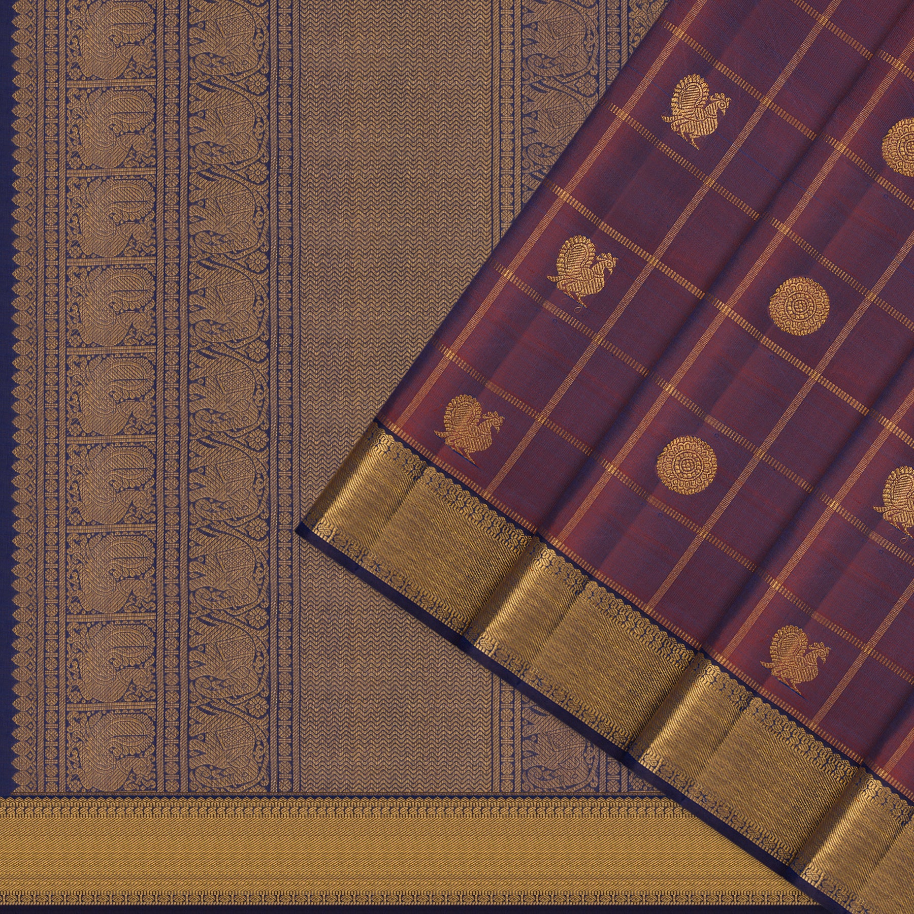 Kanakavalli Kanjivaram Silk Sari 26-595-HS001-02129 - Cover View