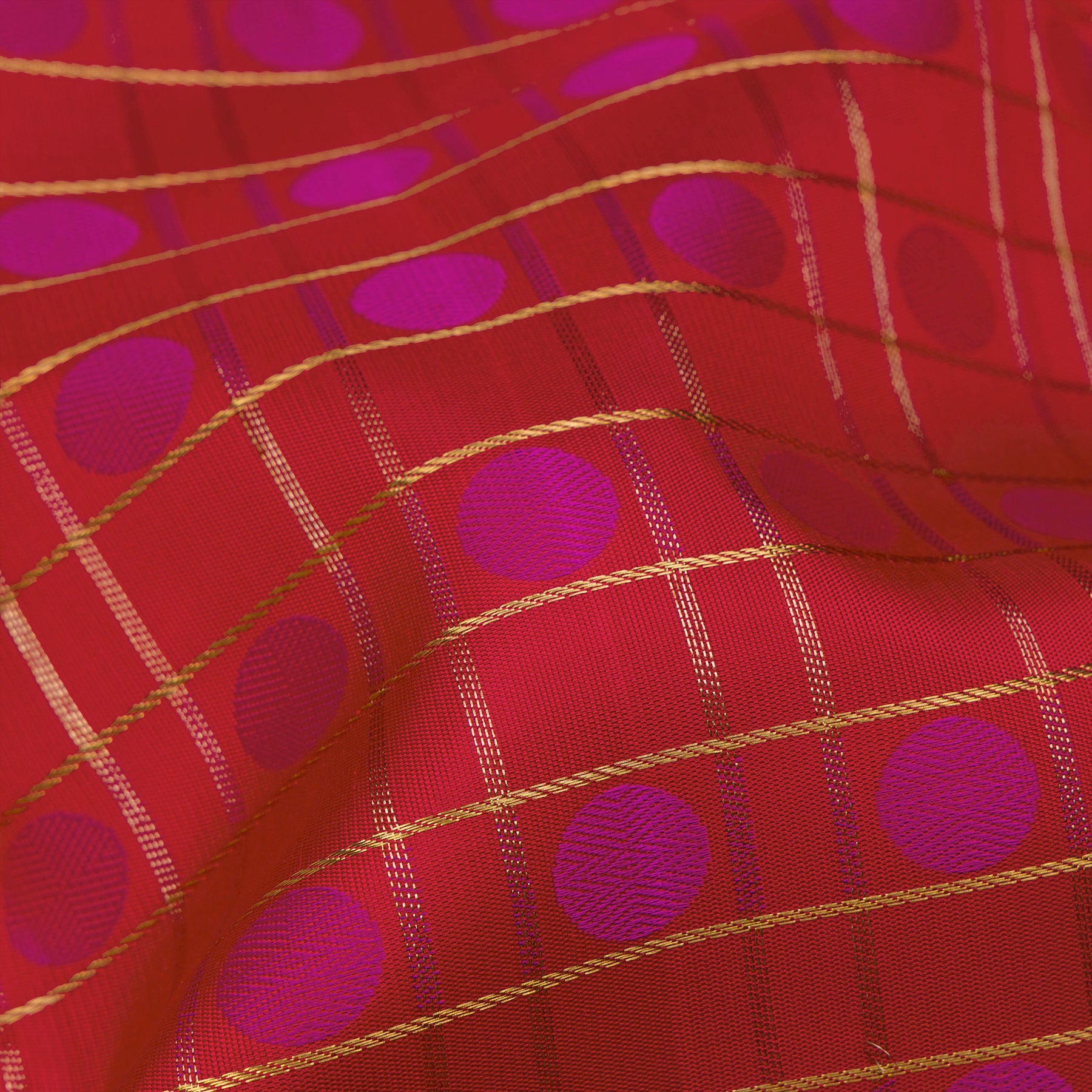 Kanakavalli Kanjivaram Silk Sari 26-595-HS001-02146 - Fabric View