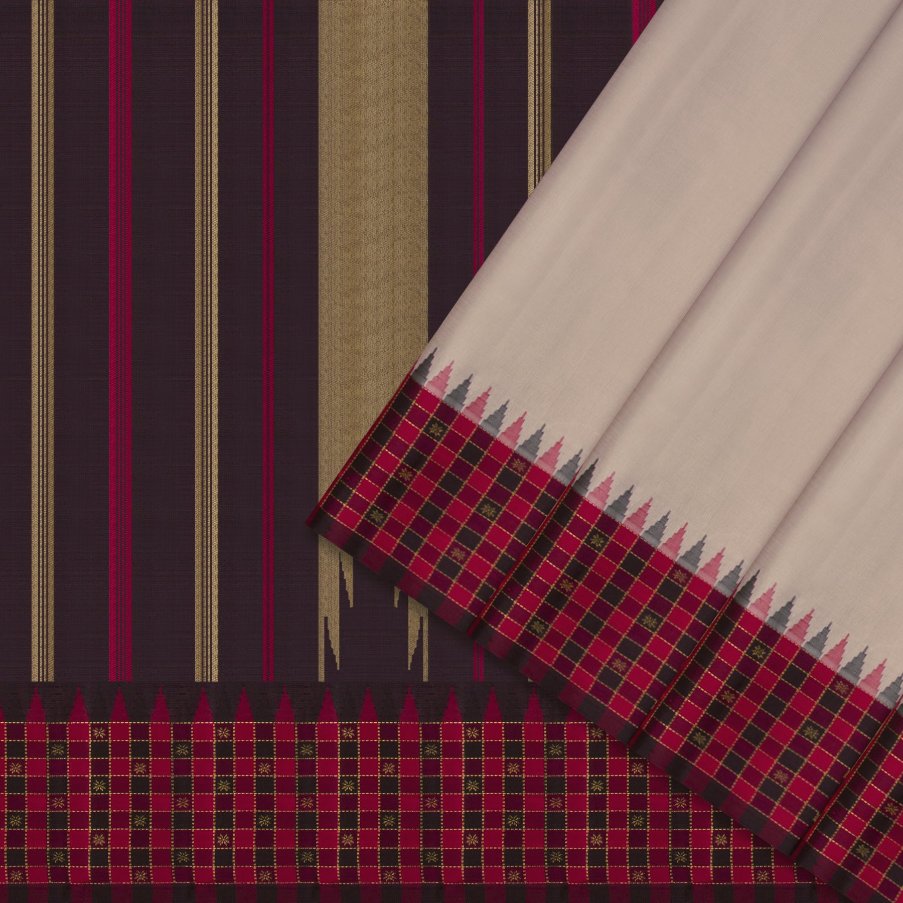 Kanakavalli Kanjivaram Silk Sari 26-595-HS001-02171 - Cover View