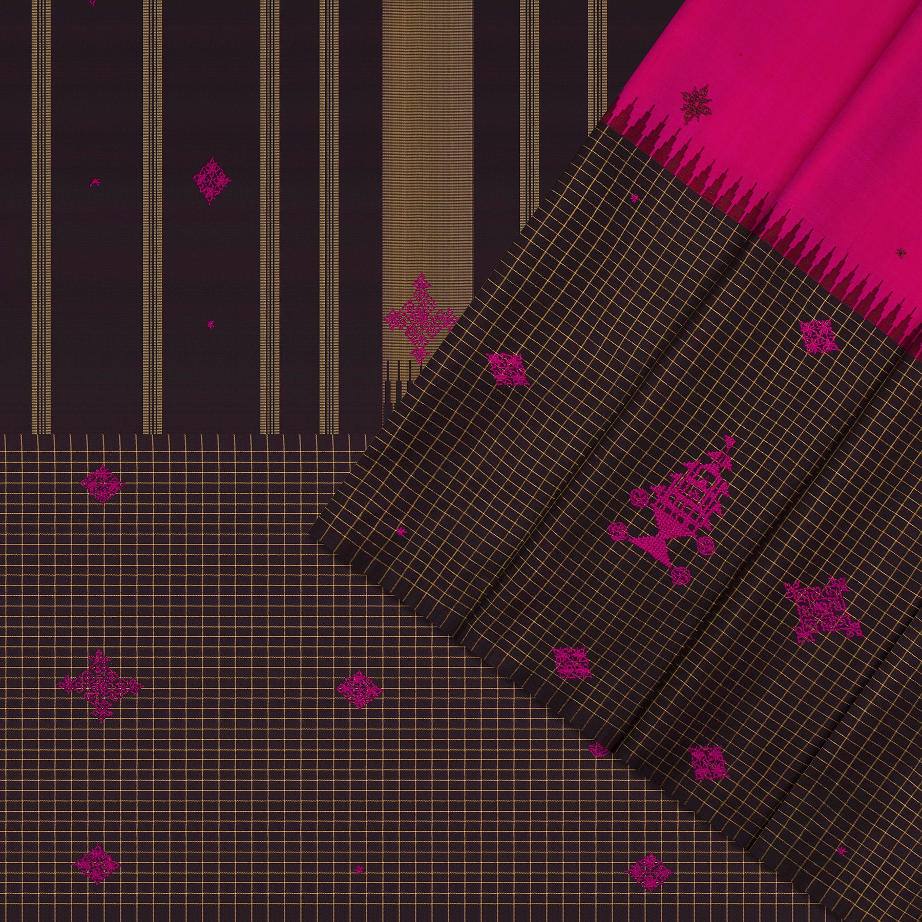 Kanakavalli X Kasuti Kanjivaram Silk Sari 26-595-HS001-02816 - Cover View