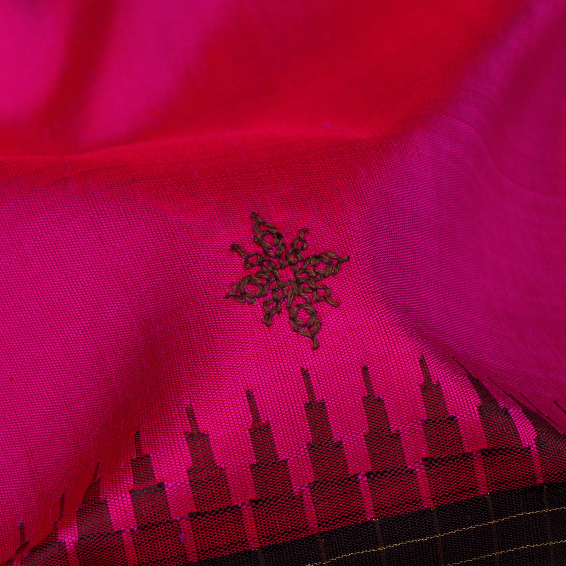 Kanakavalli X Kasuti Kanjivaram Silk Sari 26-595-HS001-02816 - Fabric View