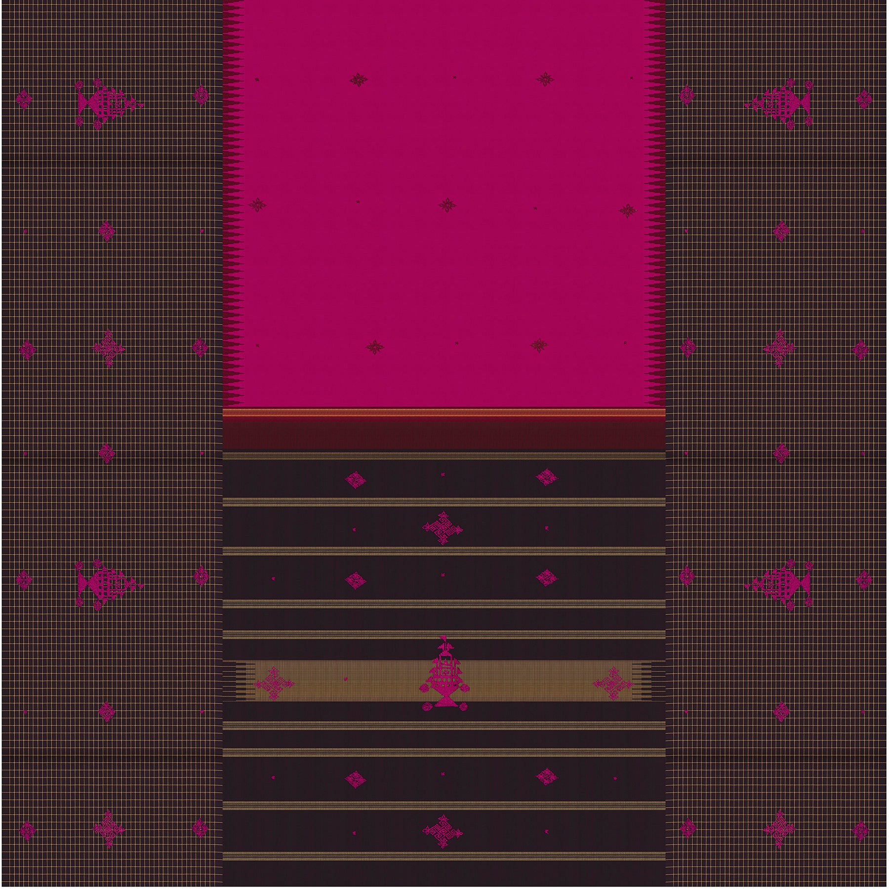 Kanakavalli X Kasuti Kanjivaram Silk Sari 26-595-HS001-02816 - Full View
