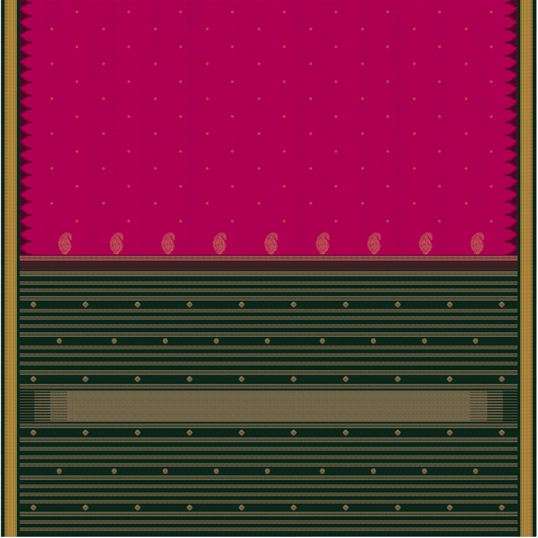 Kanakavalli Kanjivaram Silk Sari 26-595-HS001-03343 - Full View