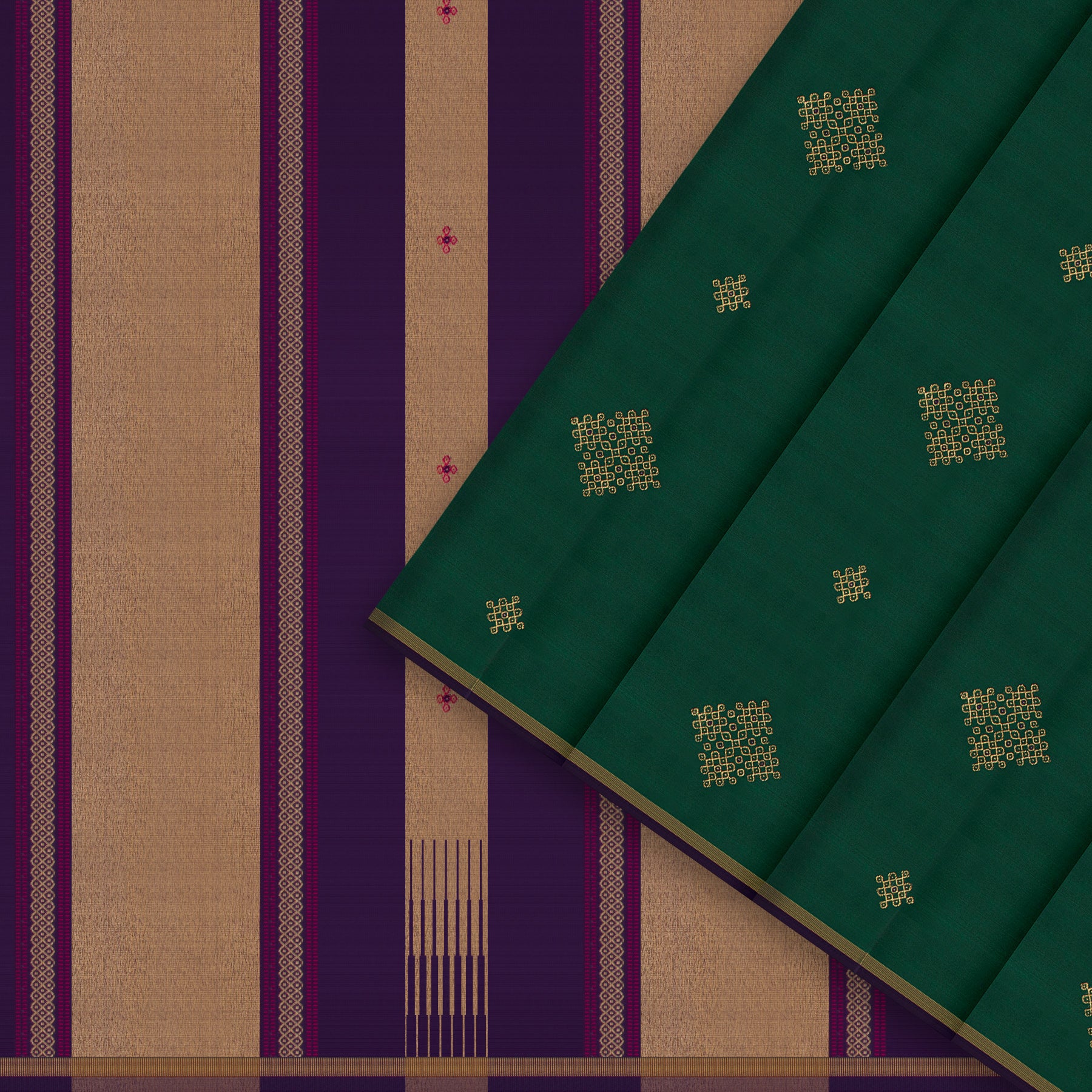 Kanakavalli Kanjivaram Silk Sari 26-595-HS001-03376 - Cover View