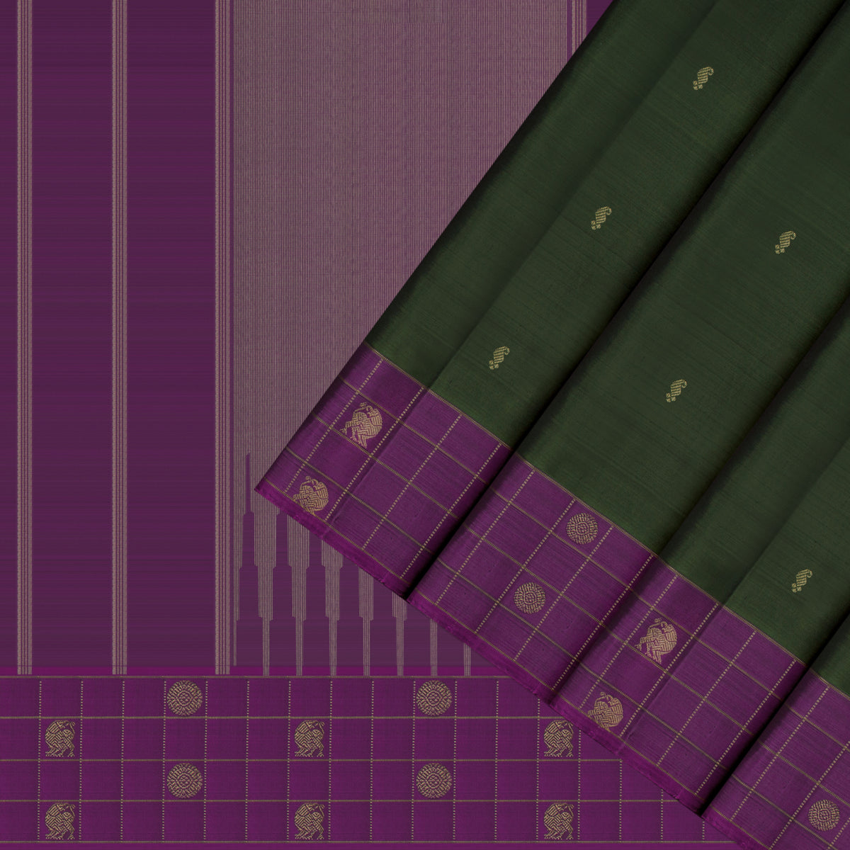 Kanakavalli Kanjivaram Silk Sari 26-595-HS001-03393 - Cover View