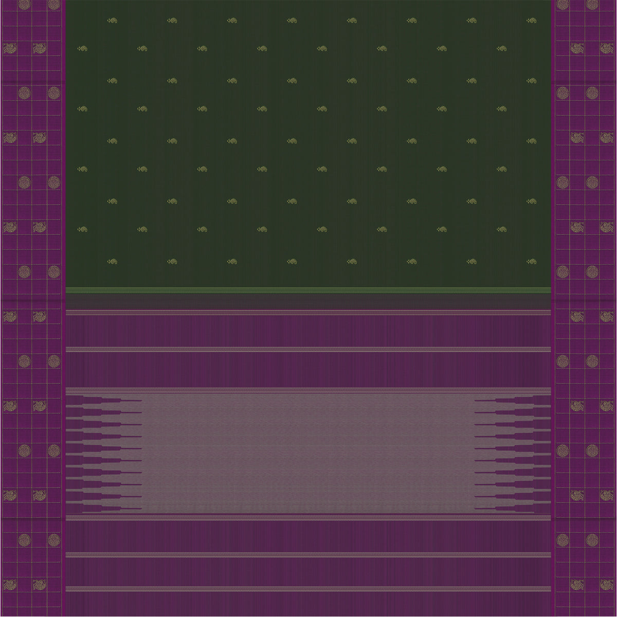 Kanakavalli Kanjivaram Silk Sari 26-595-HS001-03393 - Full View