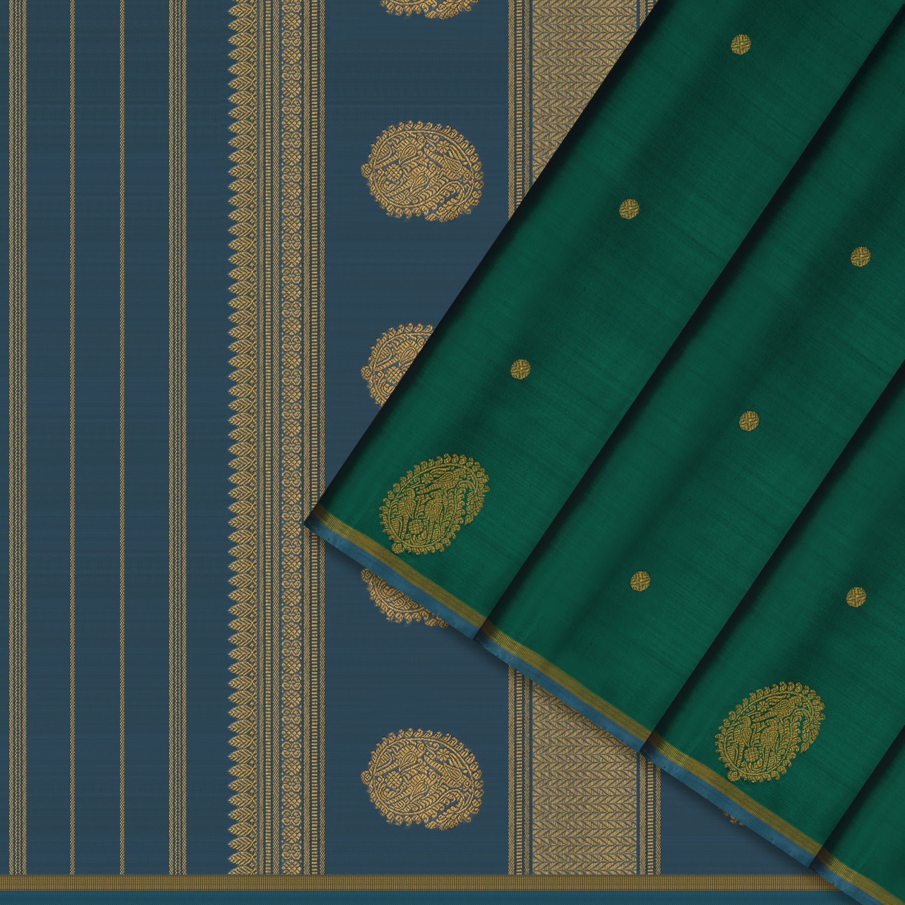 Kanakavalli Kanjivaram Silk Sari 26-595-HS001-03402 - Cover View