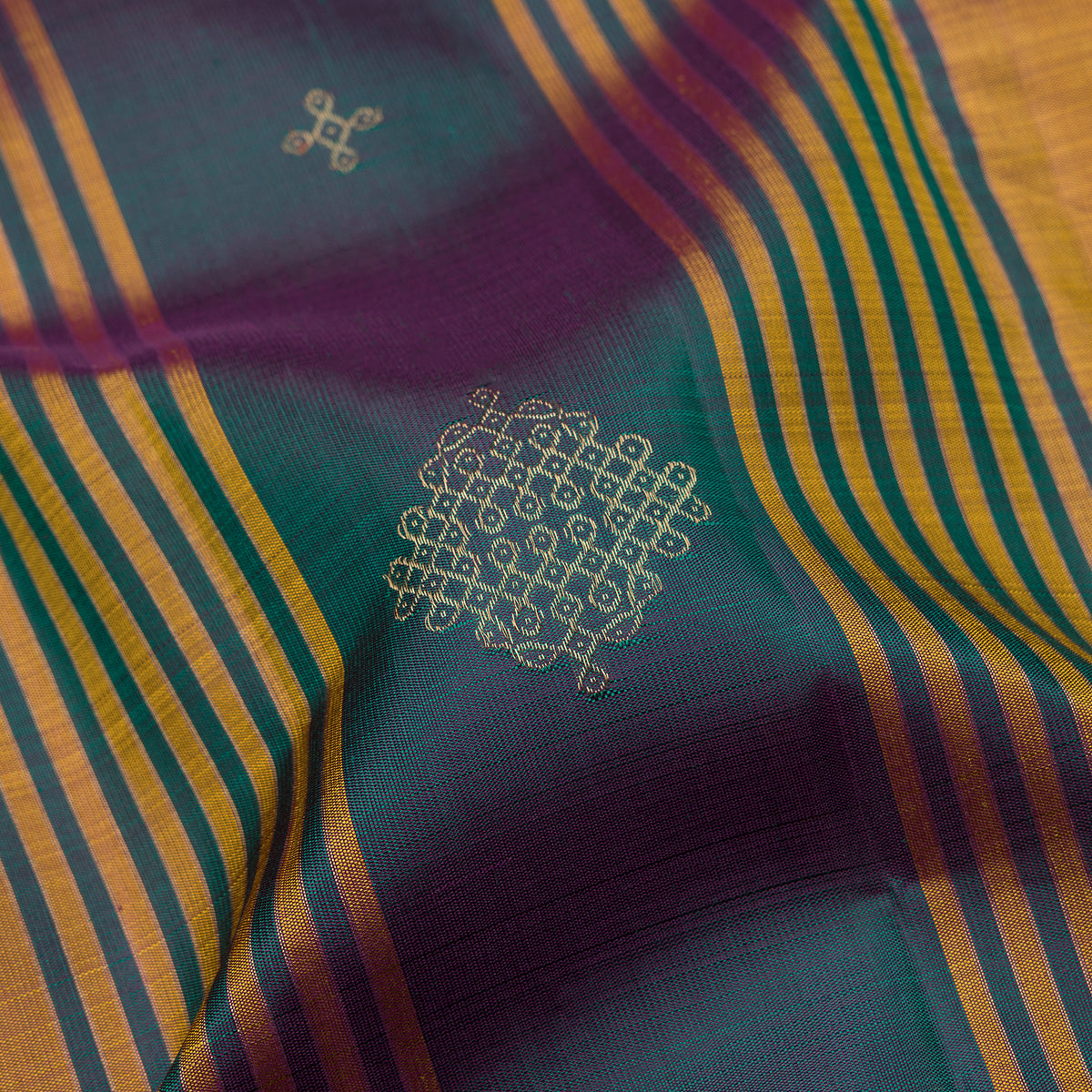 Kanakavalli Kanjivaram Silk Sari 26-595-HS001-04064 - Fabric View