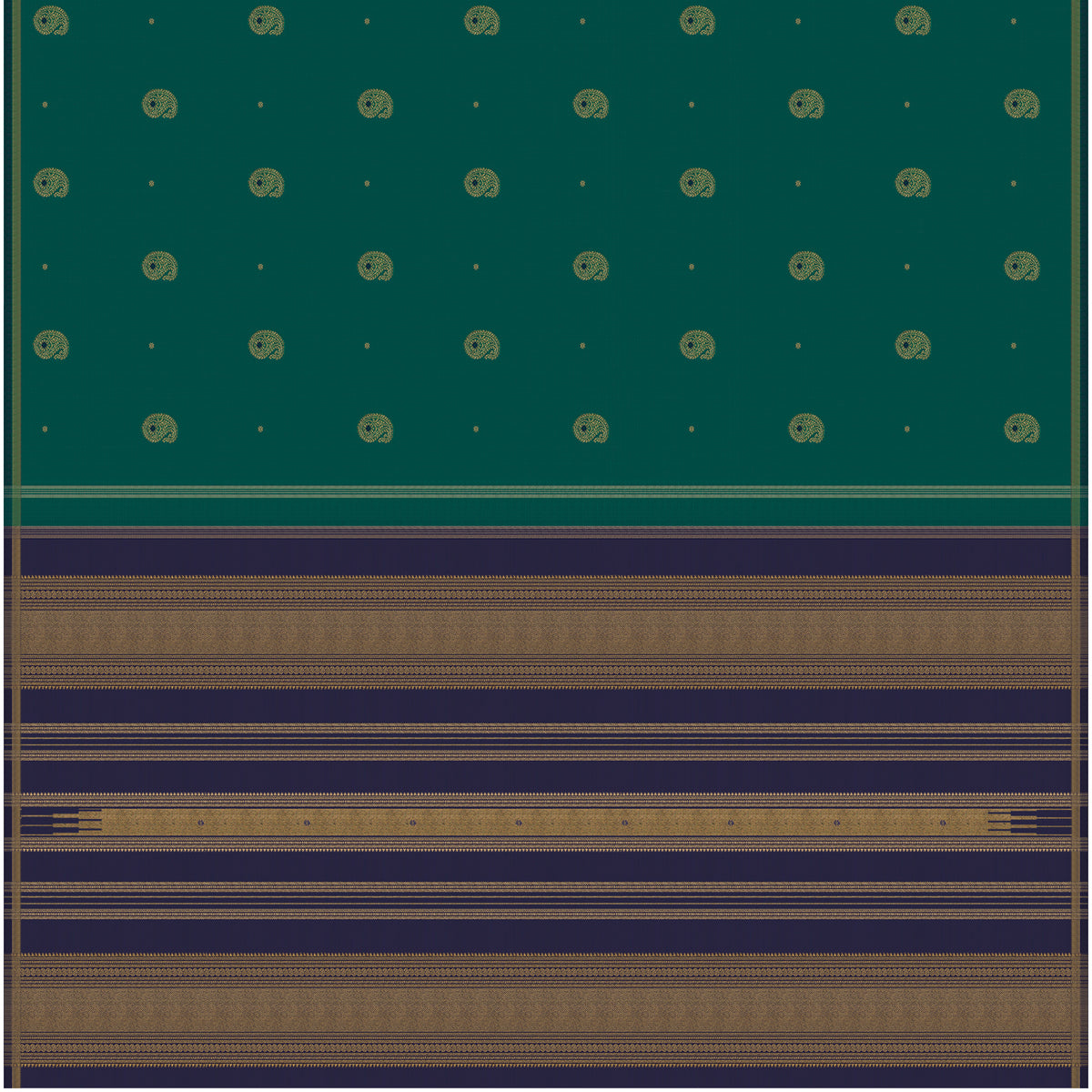 Kanakavalli Kanjivaram Silk Sari 26-595-HS001-04109 - Full View