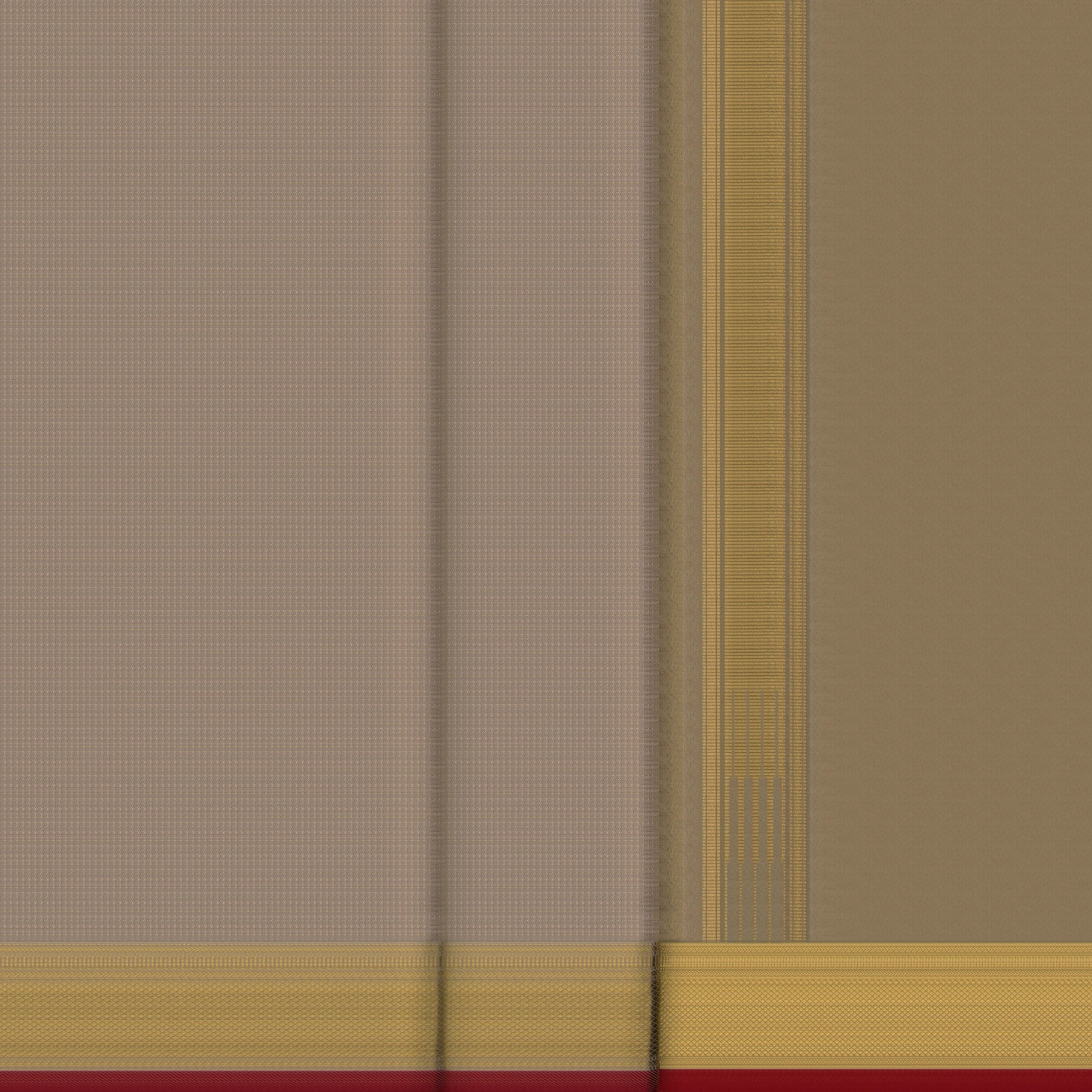 Kanakavalli Kanjivaram Silk Angavastram CO-ORD 26-599-AF001-01251 - Double Pleated View