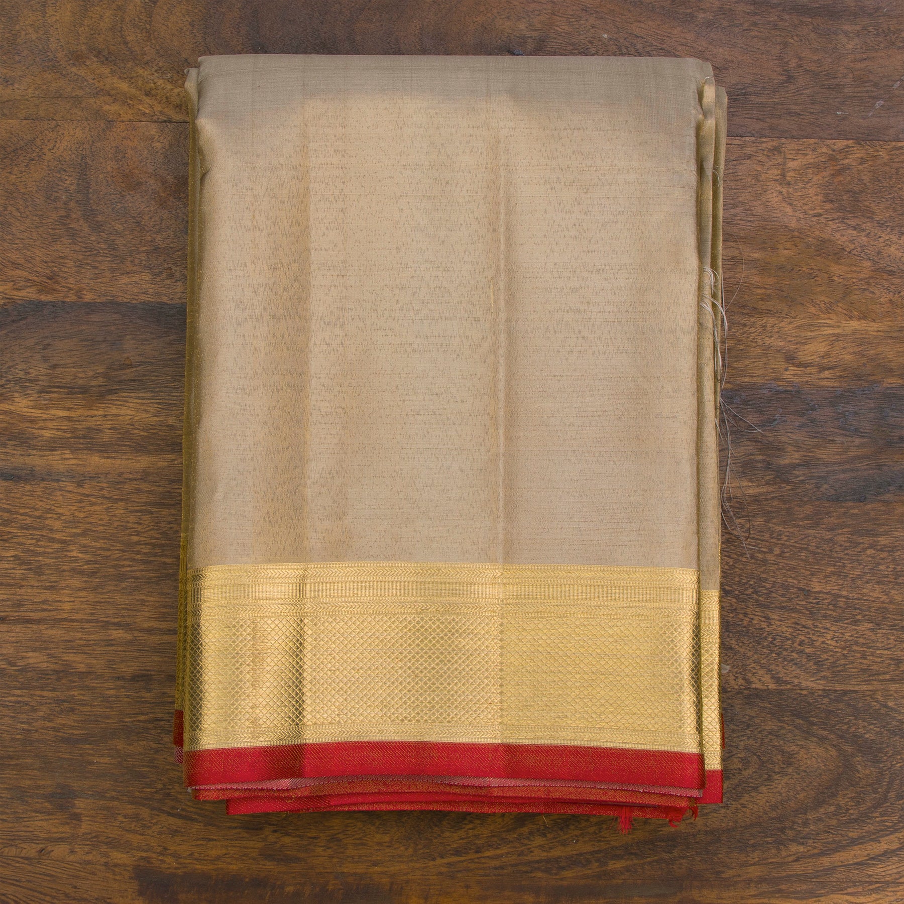 Kanakavalli Kanjivaram Silk Angavastram CO-ORD 26-599-AF001-01251 - Folded View