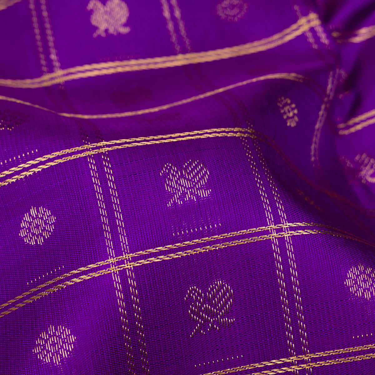 Kanakavalli Kanjivaram Silk Sari 26-599-HS001-00326 - Fabric View