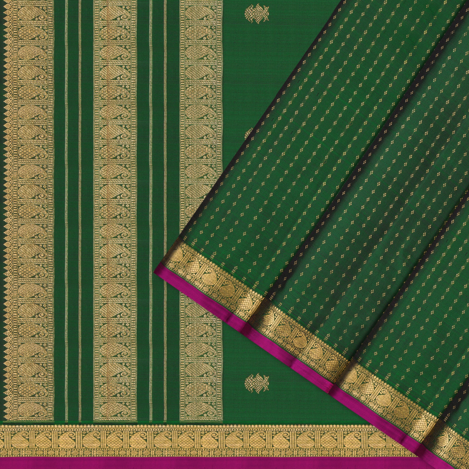 Kanakavalli Kanjivaram Silk Sari 26-599-HS001-00335 - Cover View