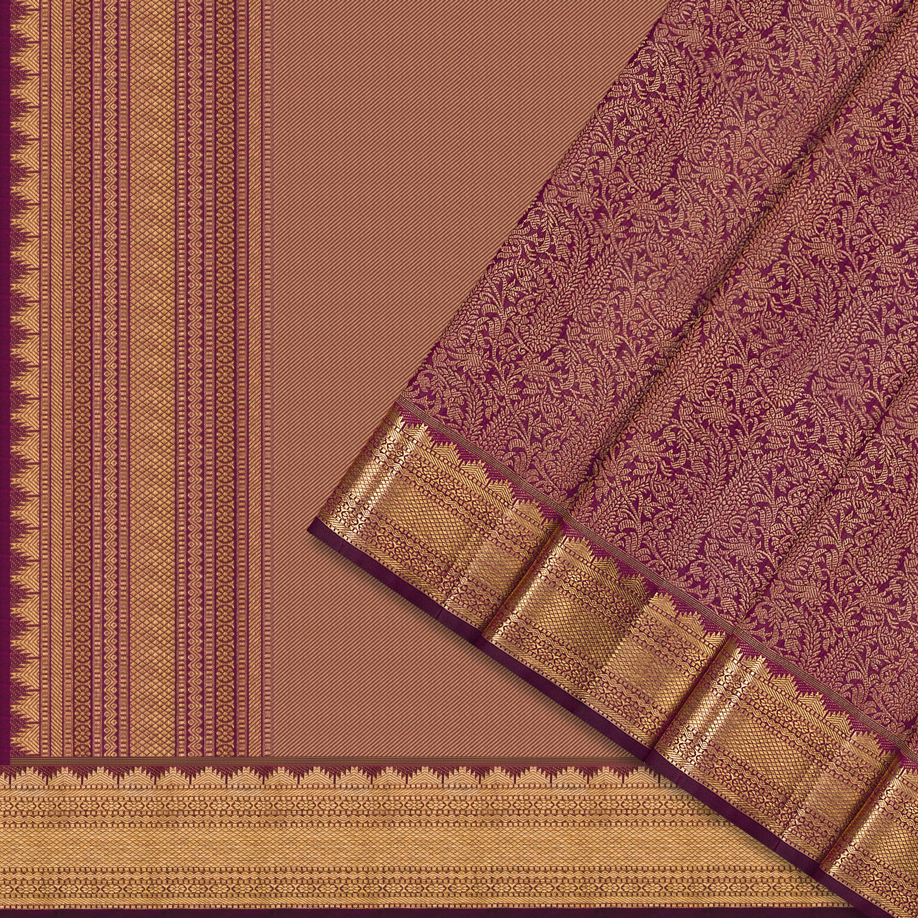 Kanakavalli Kanjivaram Silk Sari 26-599-HS001-00352 - Cover View