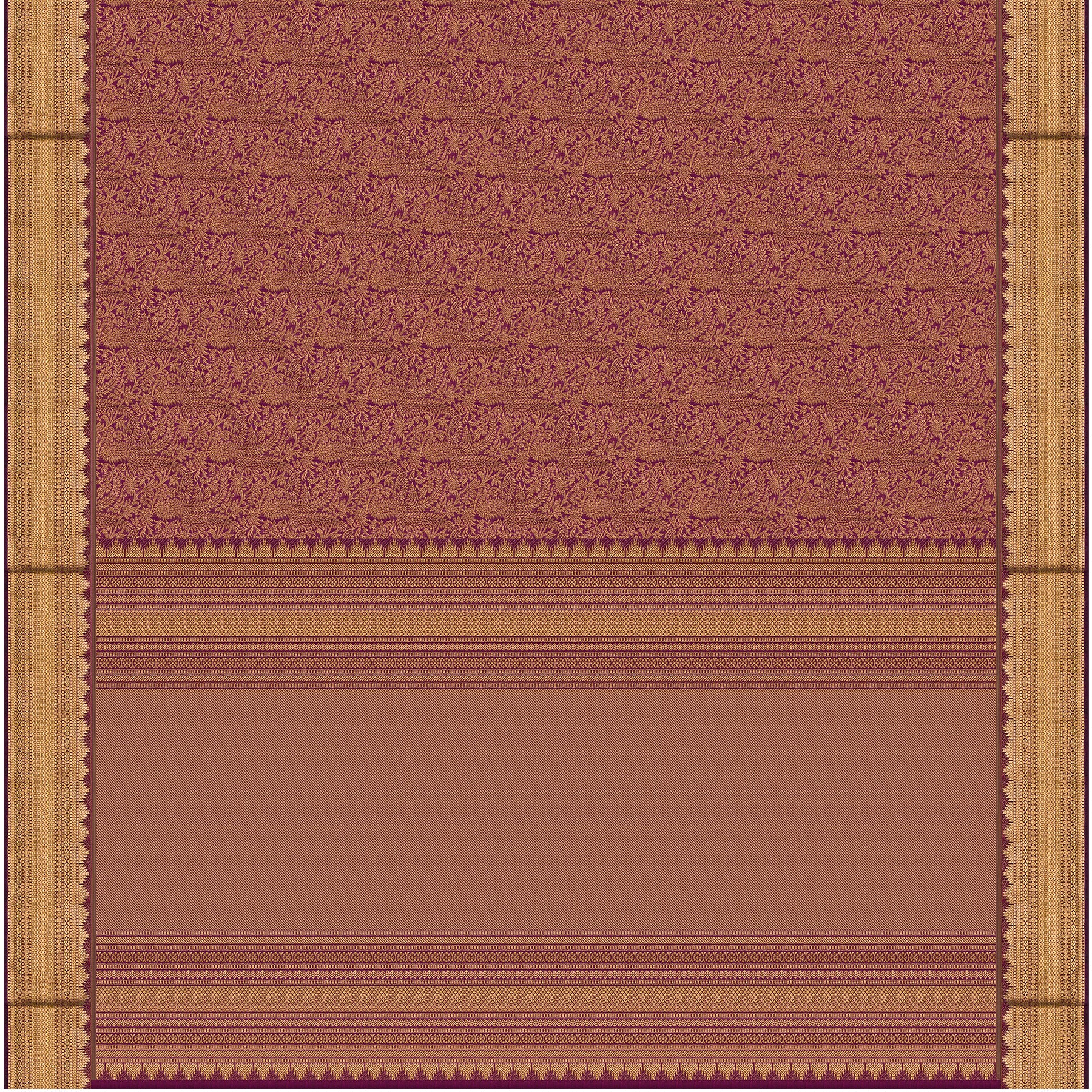 Kanakavalli Kanjivaram Silk Sari 26-599-HS001-00352 - Full View