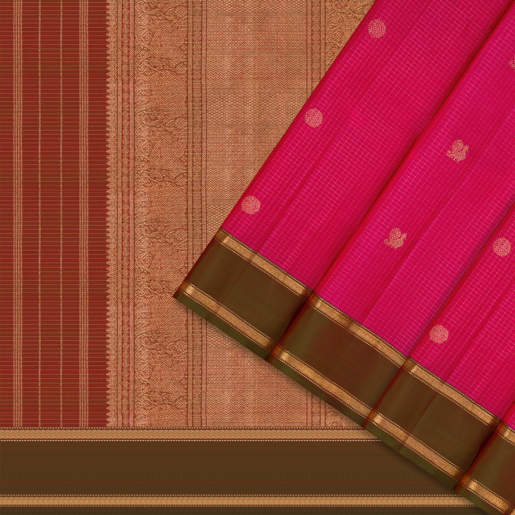 Kanakavalli Kanjivaram Silk Sari 26-599-HS001-00366 - Cover View