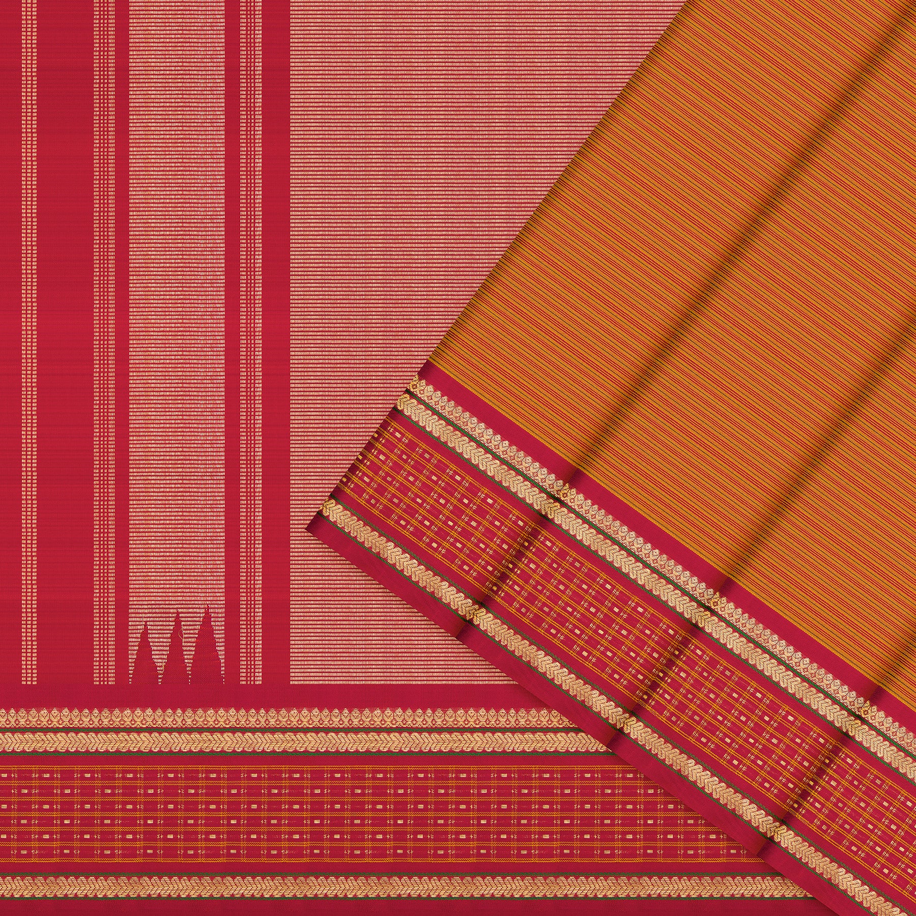 Kanakavalli Kanjivaram Silk Sari 26-599-HS001-00374 - Cover View