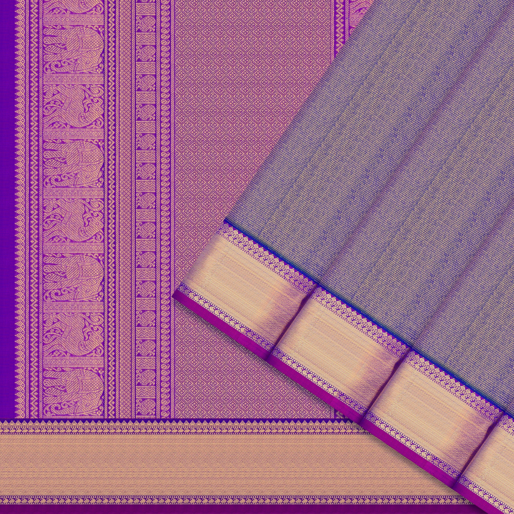 Kanakavalli Kanjivaram Silk Sari 26-599-HS001-01427 - Cover View