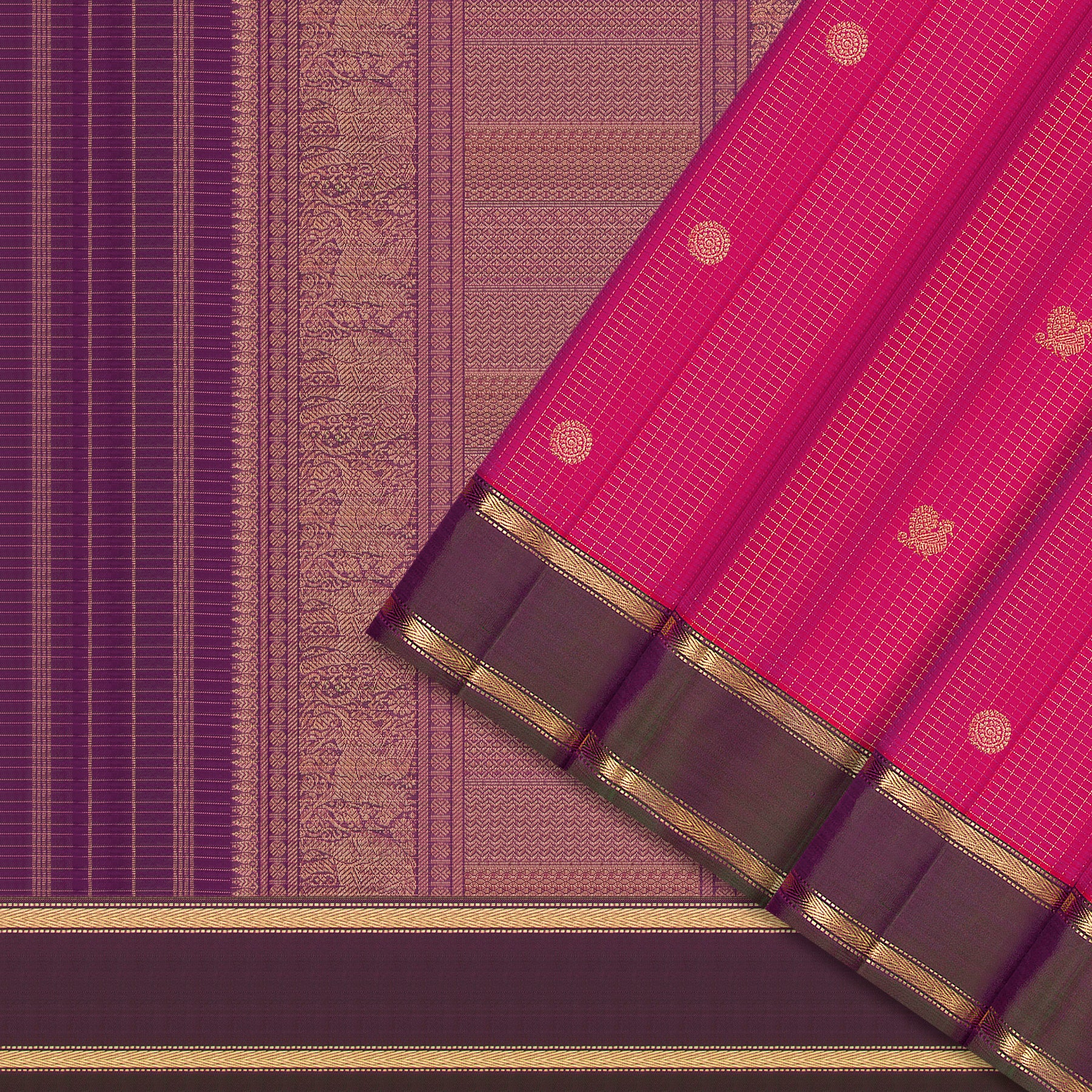Kanakavalli Kanjivaram Silk Sari 26-599-HS001-01469 - Cover View