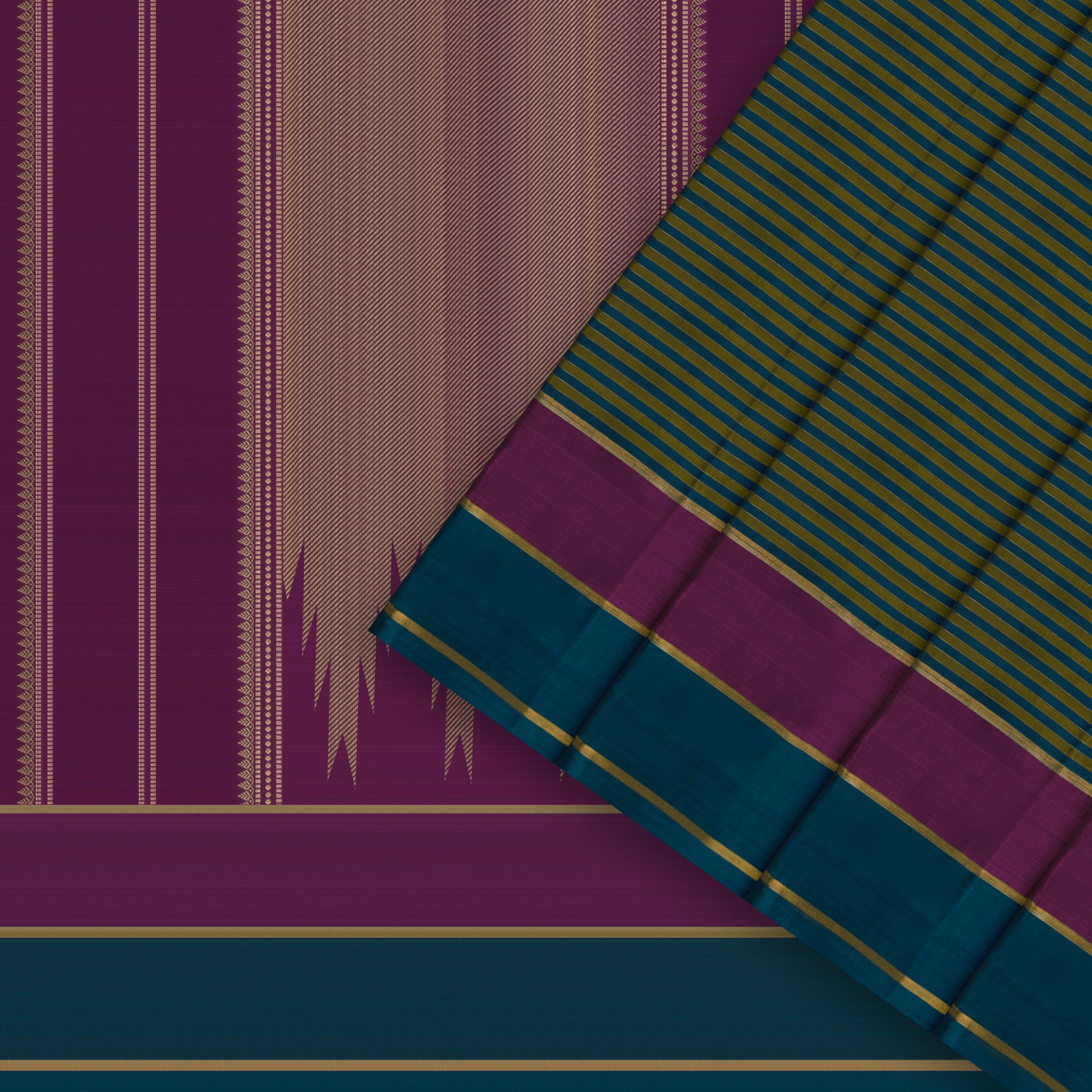 Kanakavalli Kanjivaram Silk Sari 26-599-HS001-01474 - Cover View