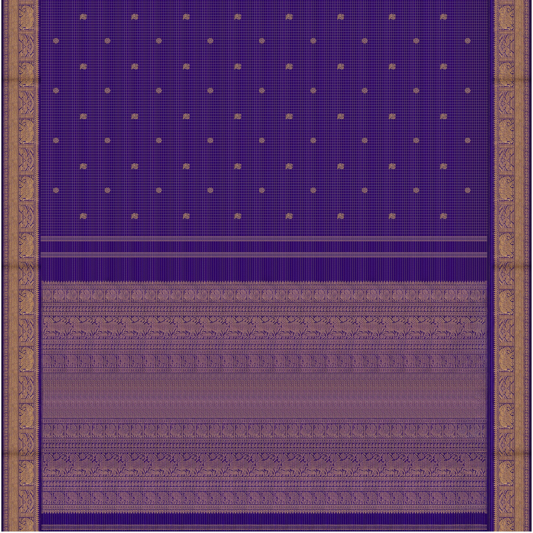 Kanakavalli Kanjivaram Silk Sari 26-599-HS001-01520 - Full View