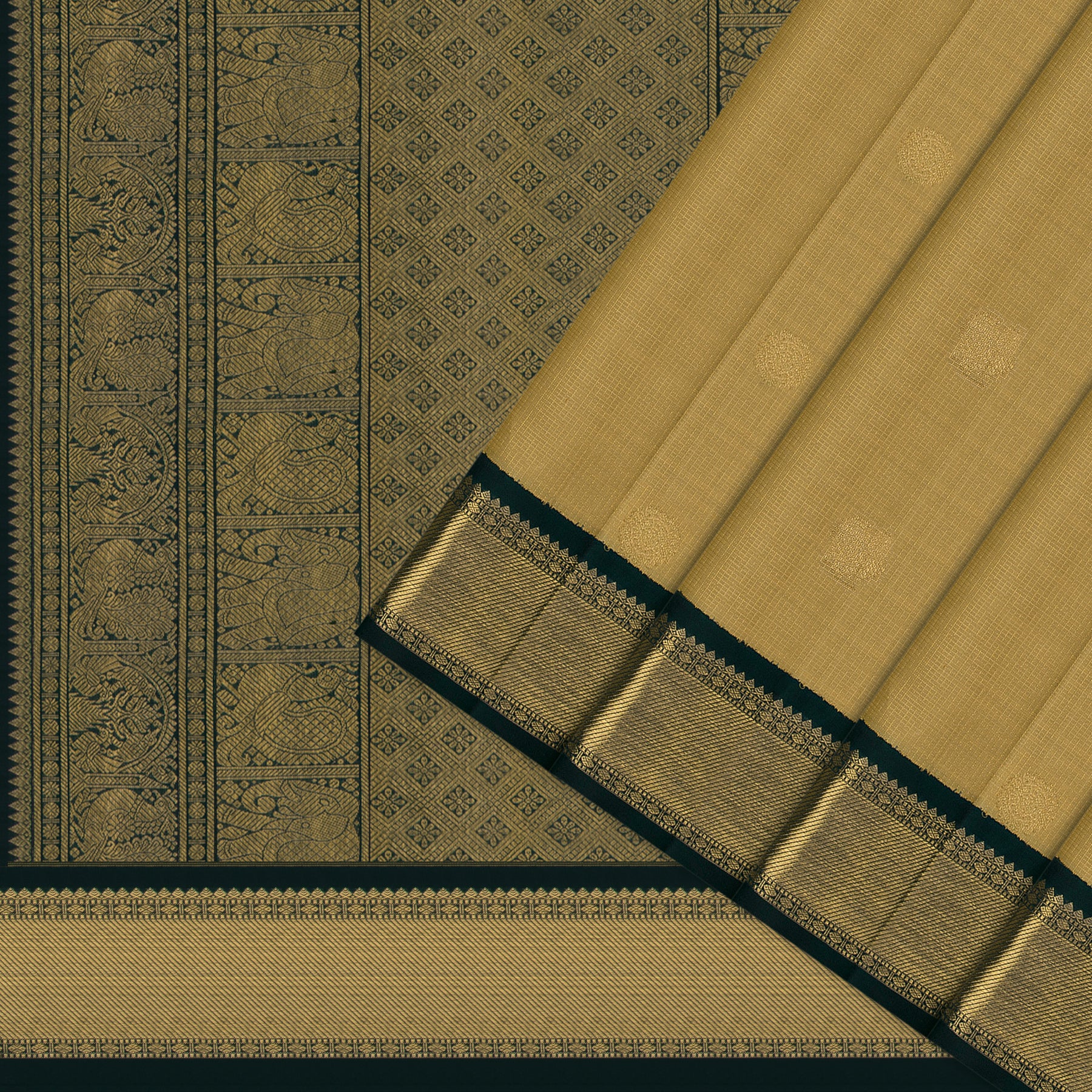 Kanakavalli Kanjivaram Silk Sari 26-599-HS001-01524 - Cover View