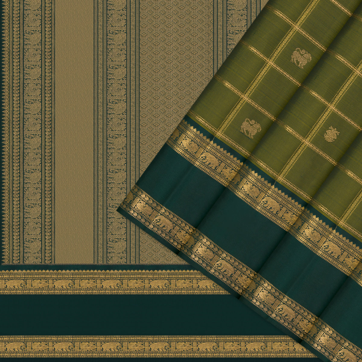 Kanakavalli Kanjivaram Silk Sari 26-599-HS001-02385 - Cover View