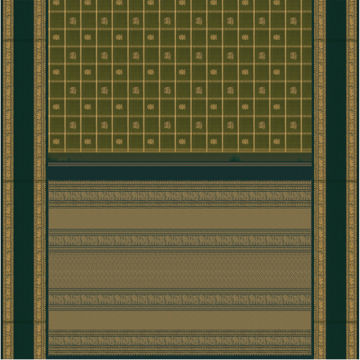 Kanakavalli Kanjivaram Silk Sari 26-599-HS001-02385 - Full View