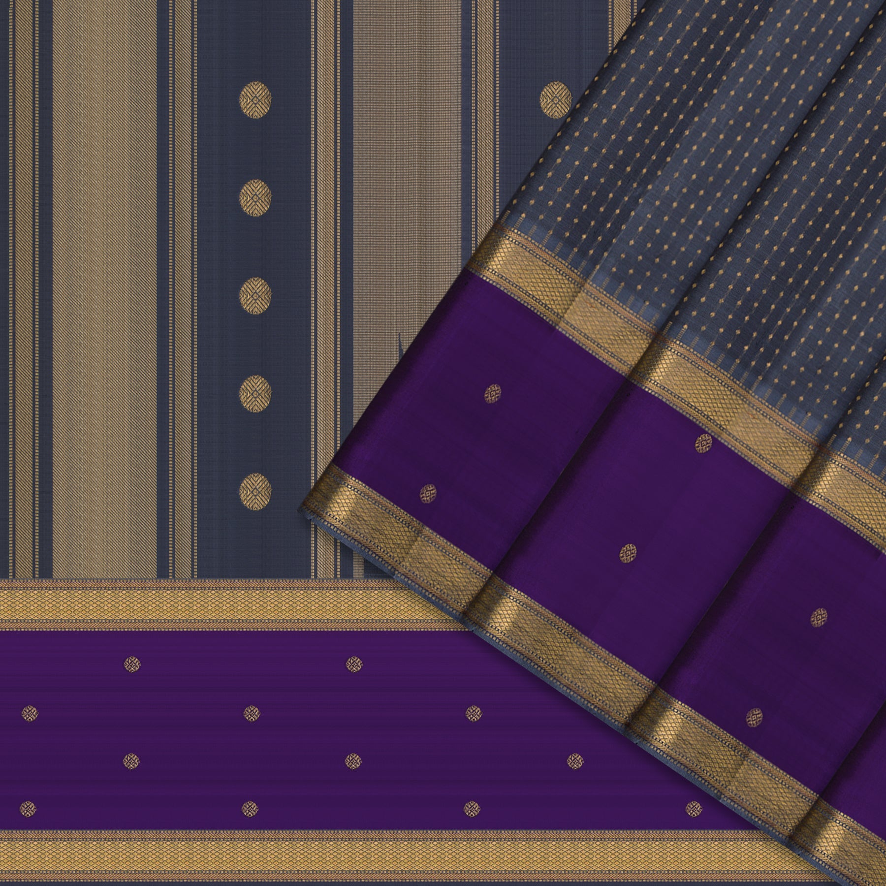 Kanakavalli Kanjivaram Silk Sari 26-599-HS001-02394 - Cover View