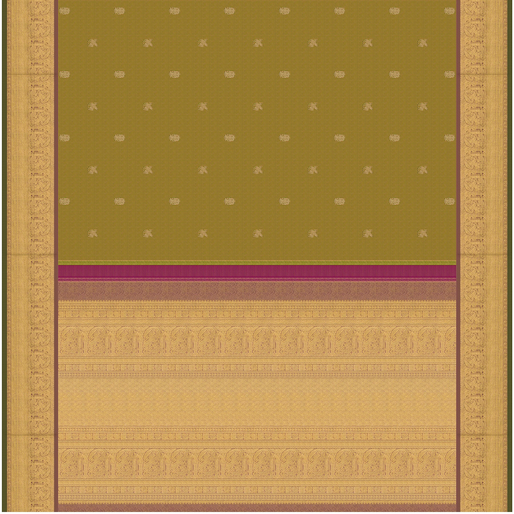 Kanakavalli Kanjivaram Silk Sari 26-599-HS001-02425 - Full View