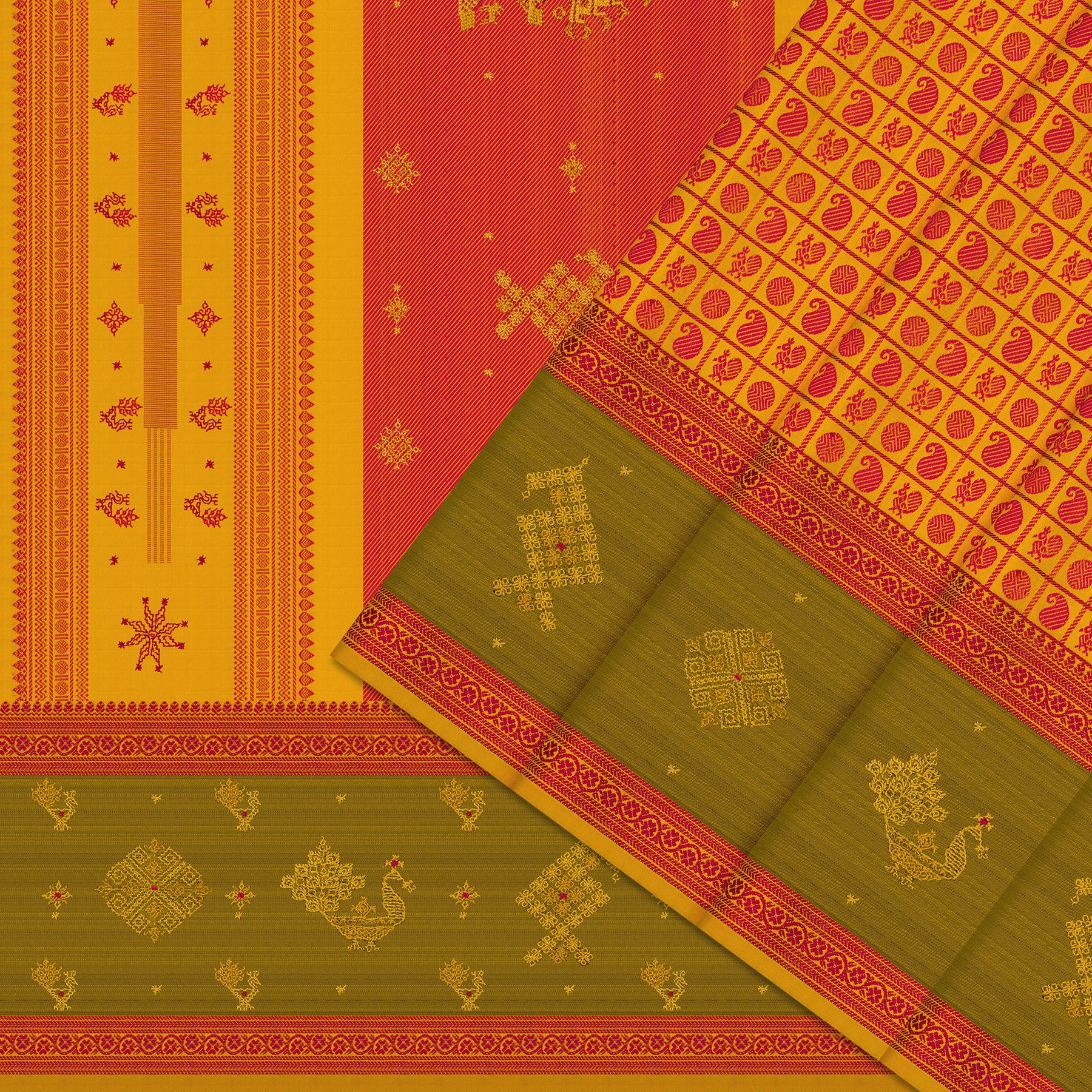 Kanakavalli X Kasuti Kanjivaram Silk Sari 26-599-HS001-02839 - Cover View