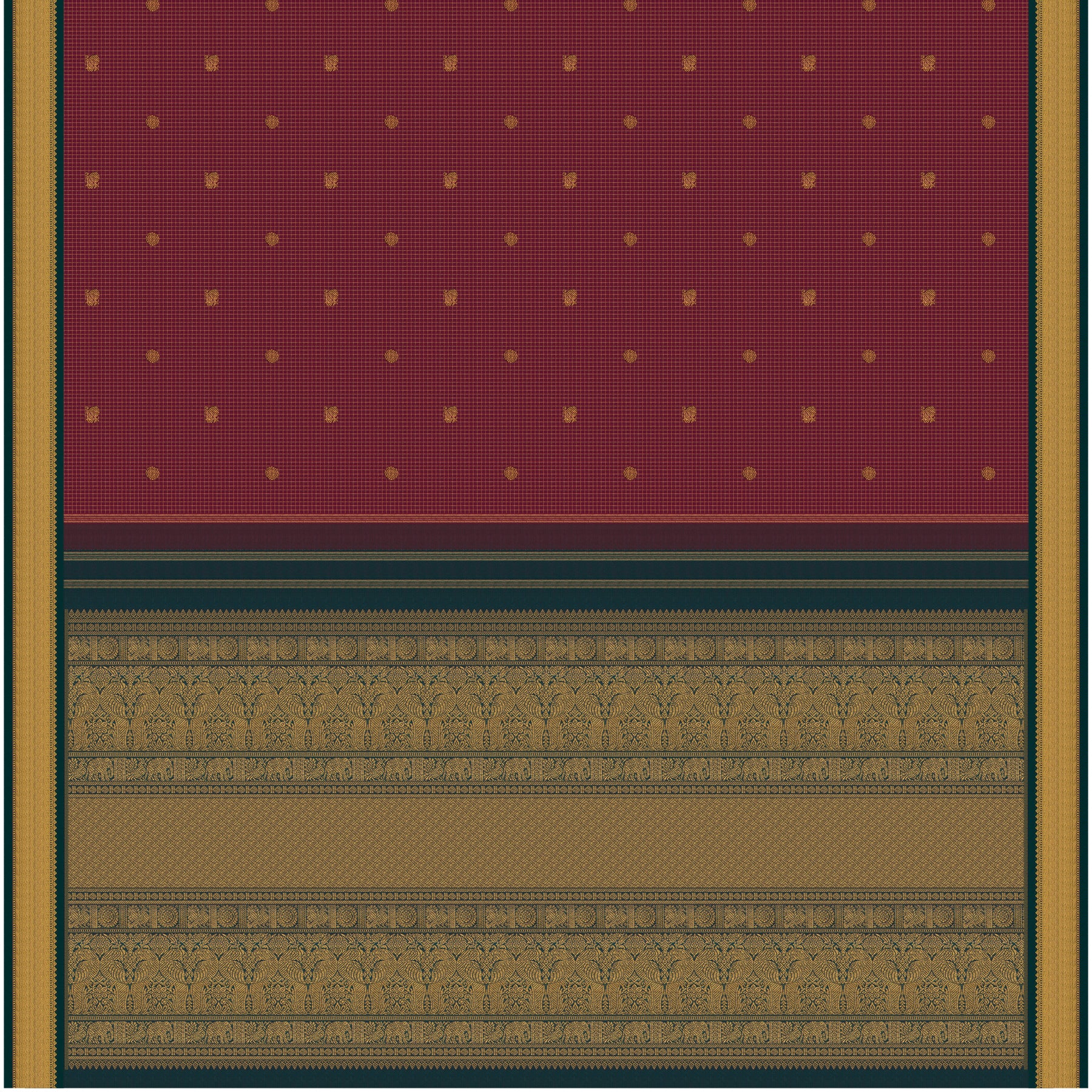 Kanakavalli Kanjivaram Silk Sari 26-599-HS001-03037 - Full View