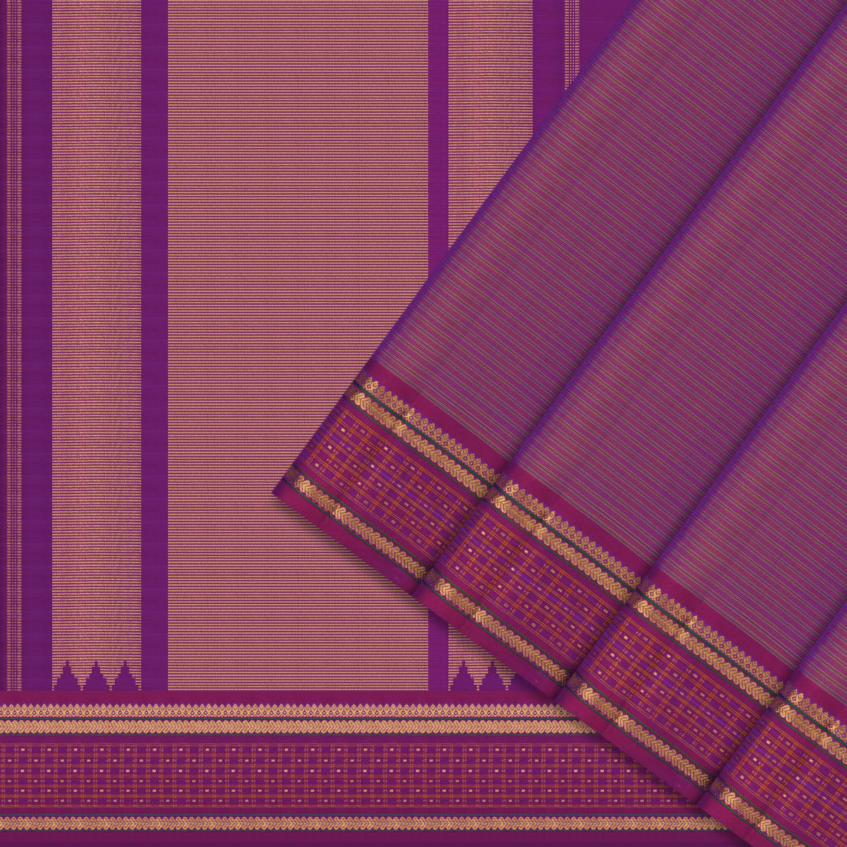 Kanakavalli Kanjivaram Silk Sari 26-599-HS001-03068 - Cover View