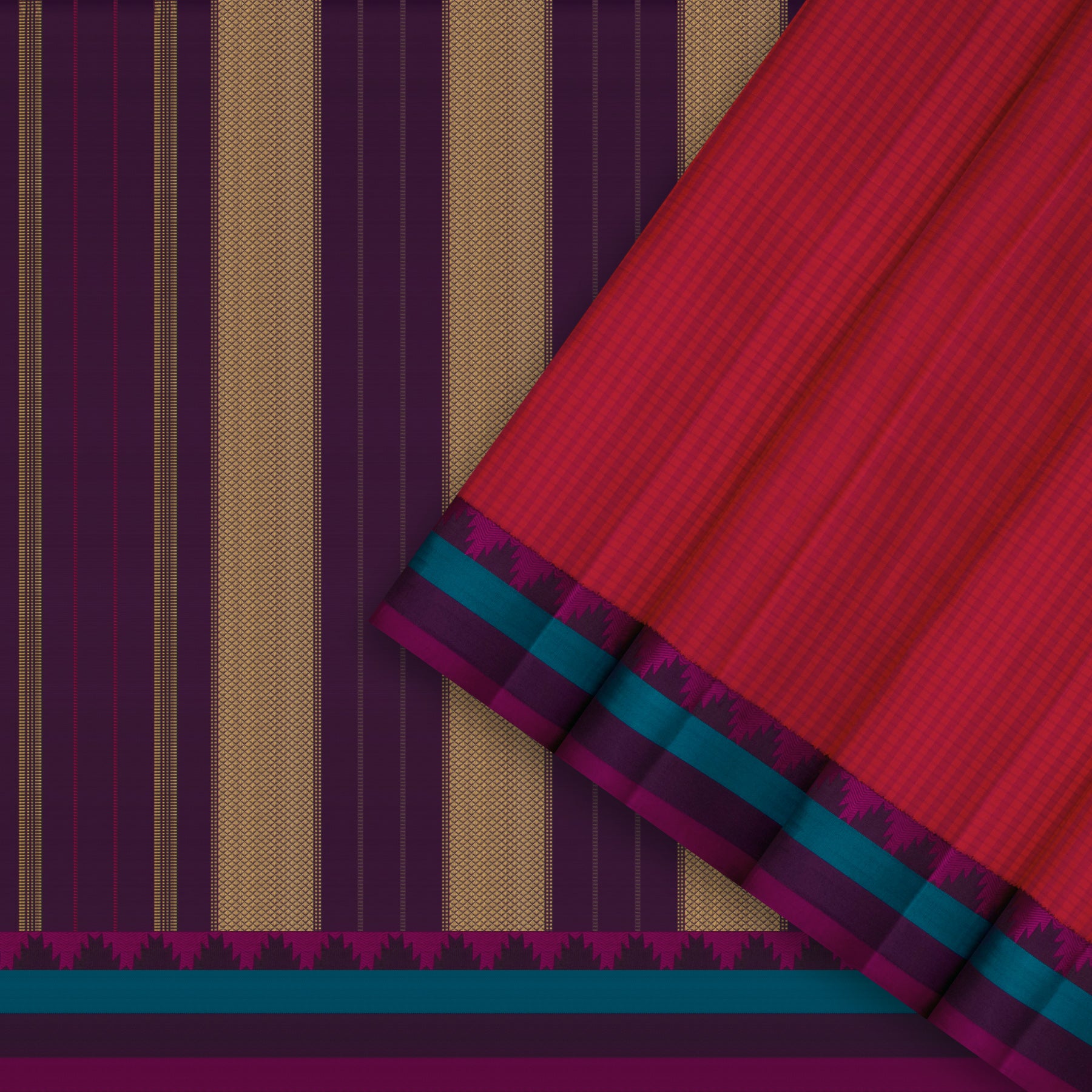 Kanakavalli Kanjivaram Silk Sari 26-599-HS001-03071 - Cover View