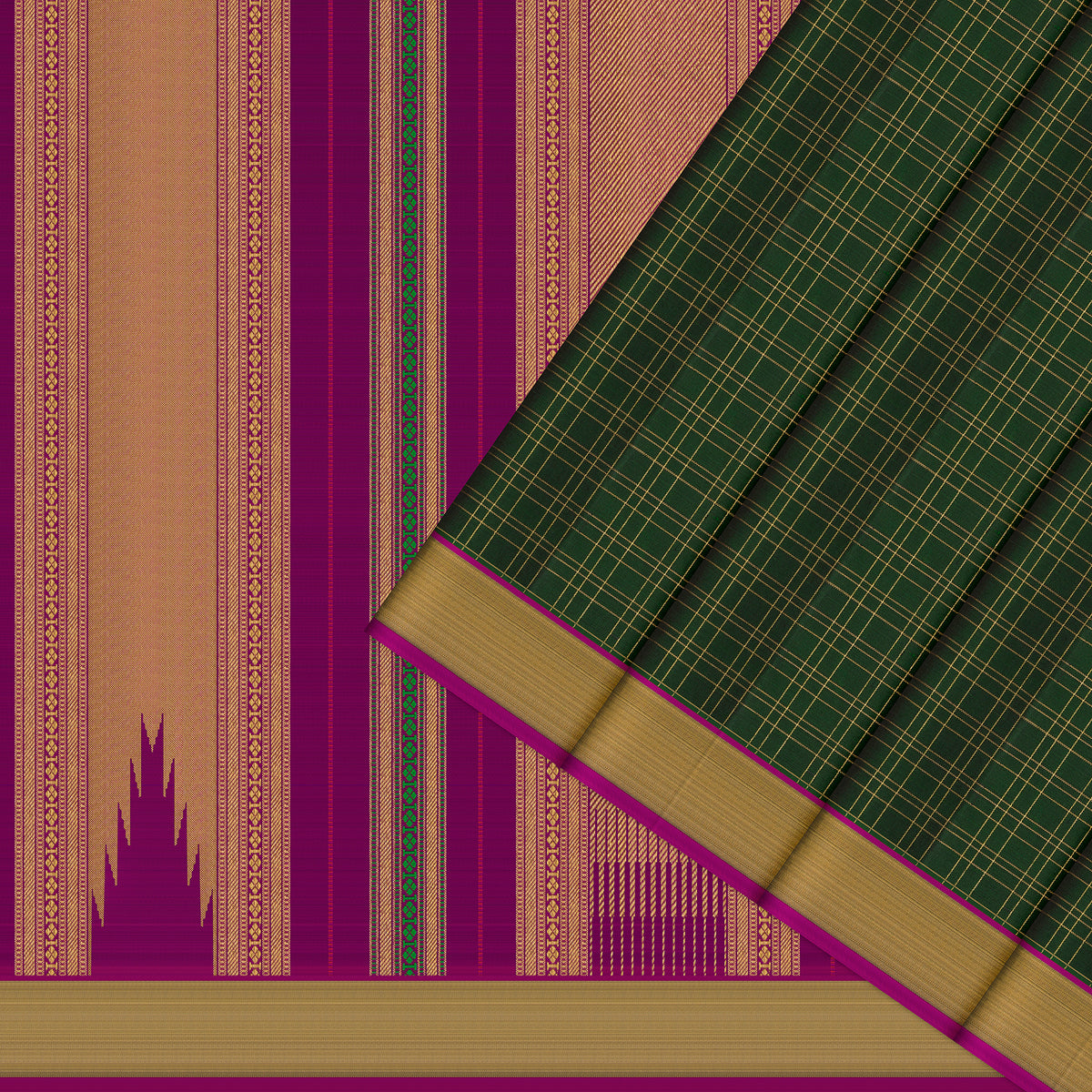 Kanakavalli Kanjivaram Silk Sari 26-599-HS001-03083 - Cover View