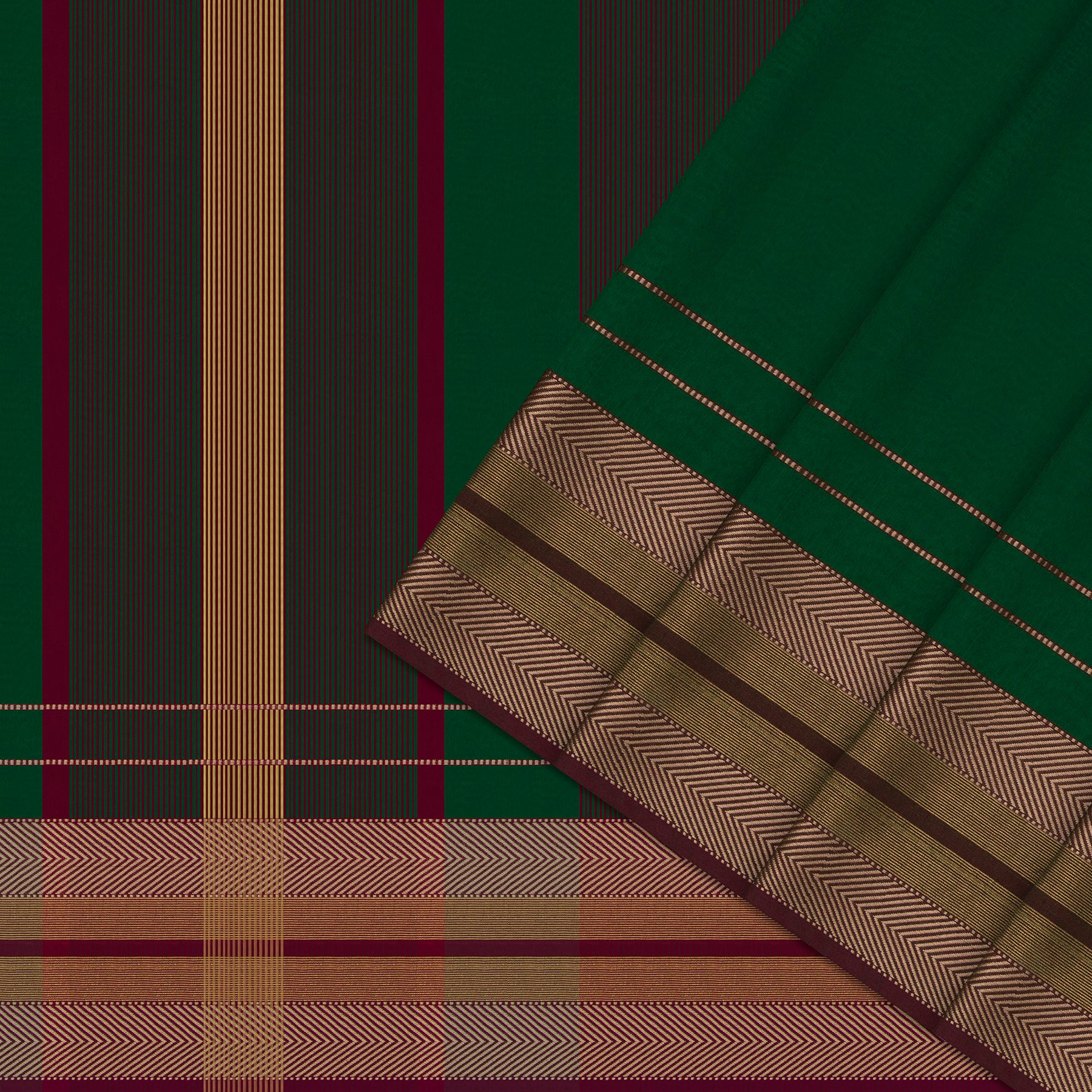 Kanakavalli Silk/Cotton Sari 26-610-HS005-01093 - Cover View