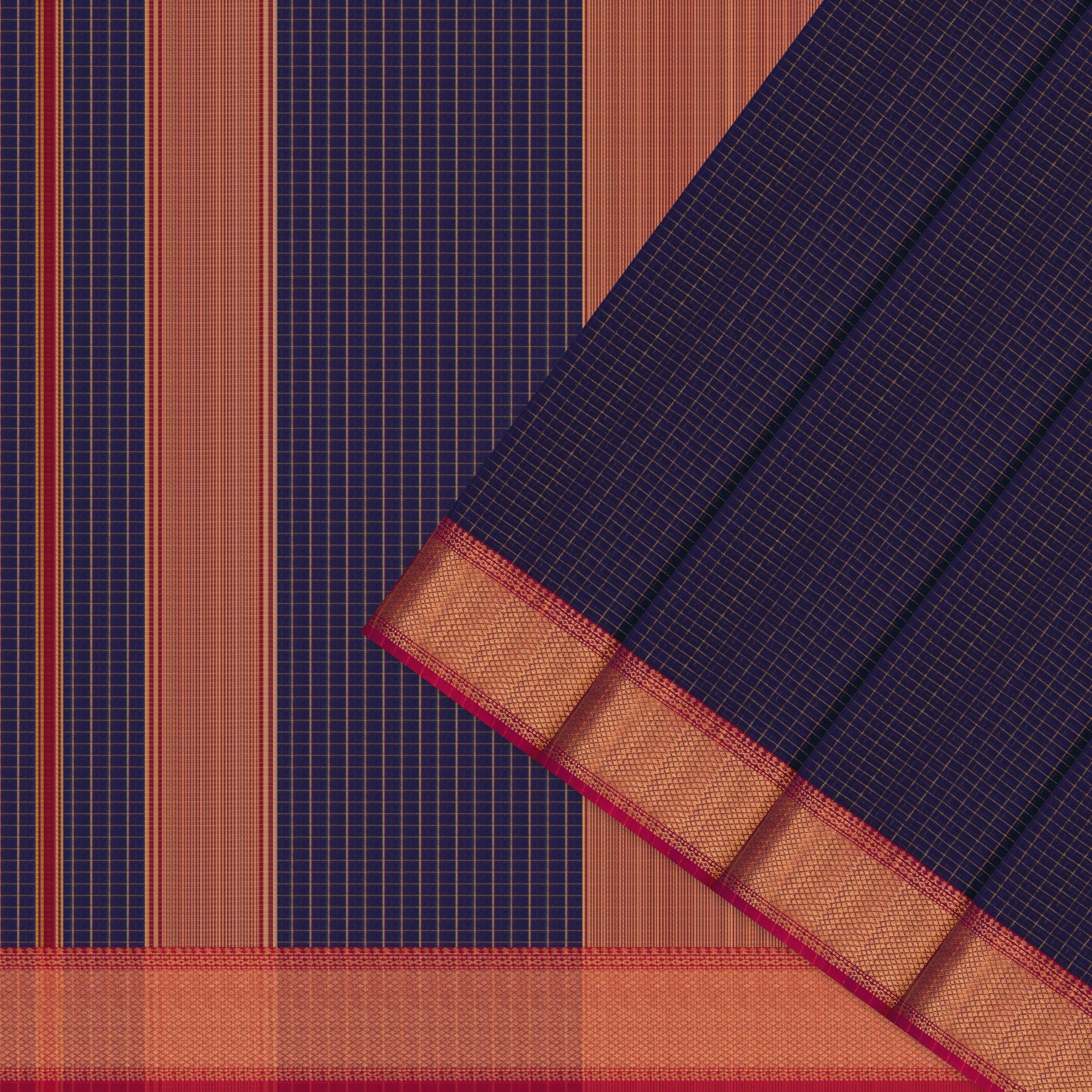 Kanakavalli Silk/Cotton Sari 26-610-HS005-01105 - Cover View