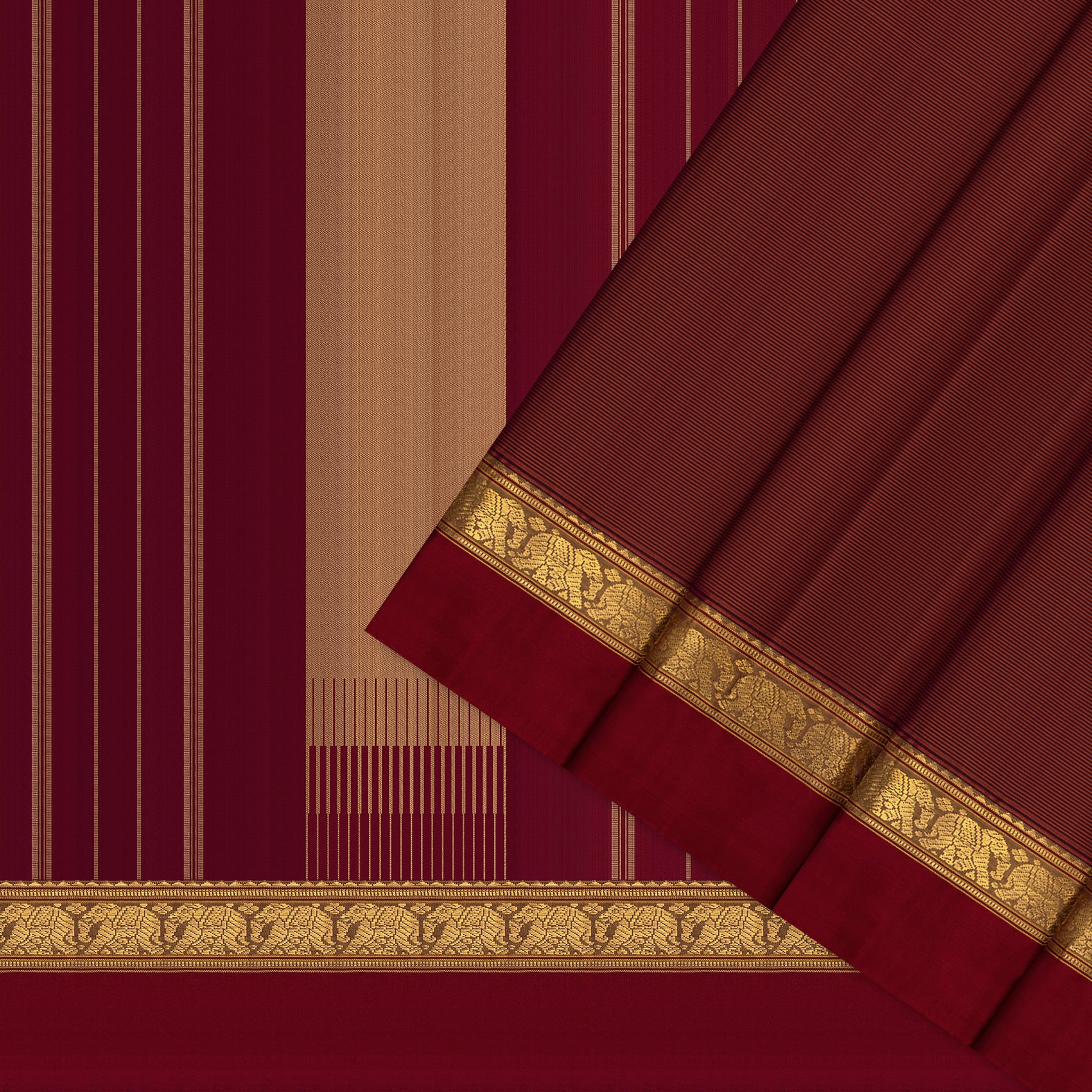 Kanakavalli Kanjivaram Silk Sari 26-611-HS001-00442 - Cover View