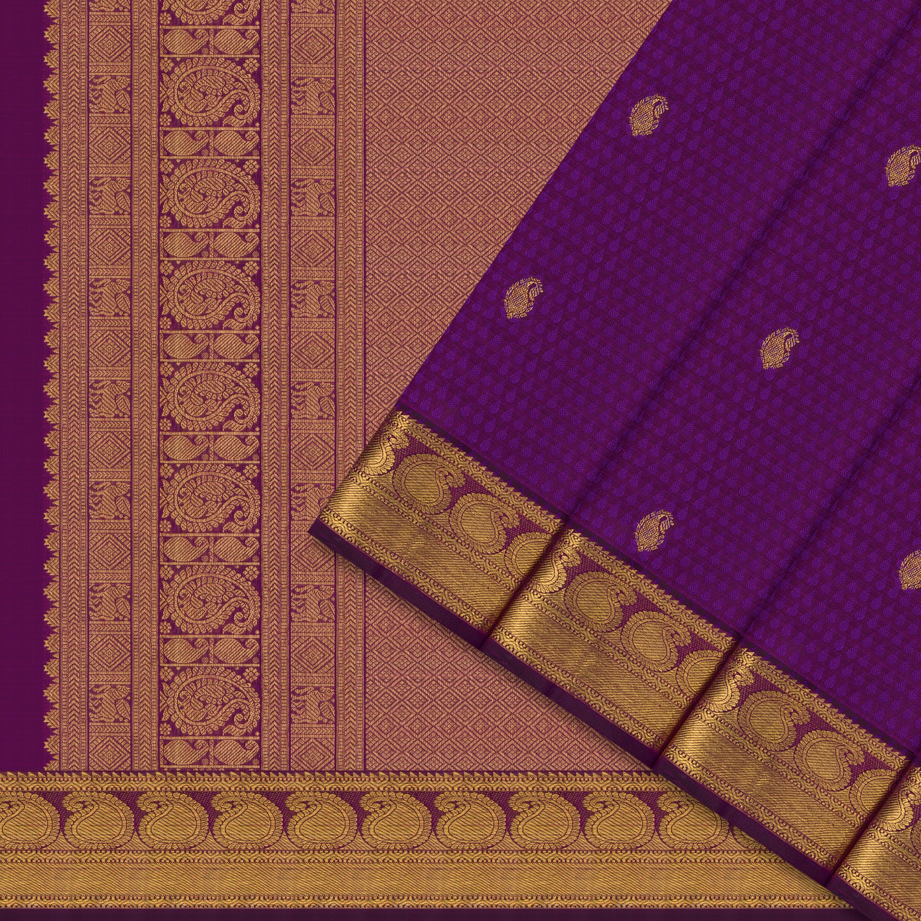 Kanakavalli Kanjivaram Silk Sari 26-611-HS001-02842 - Cover View
