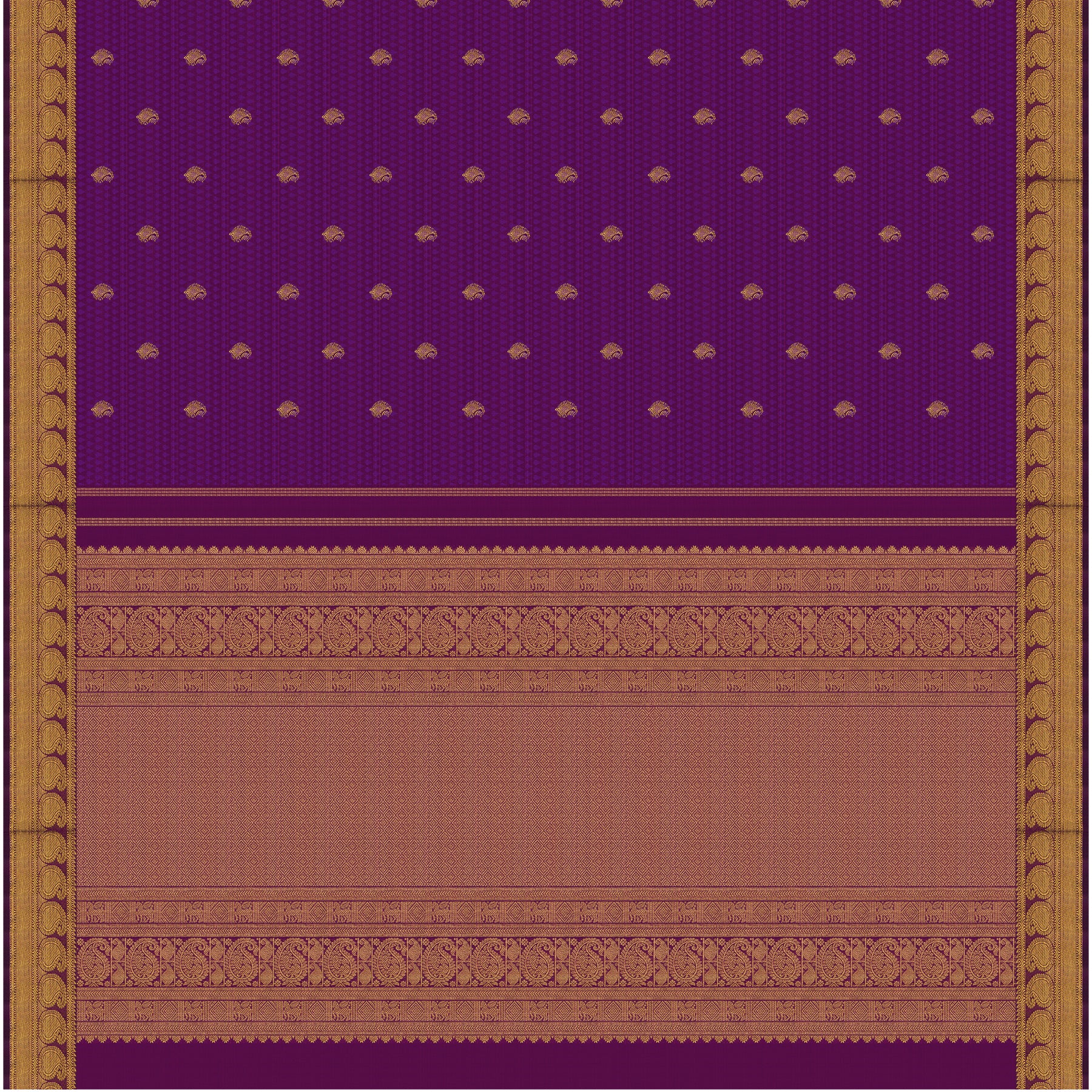 Kanakavalli Kanjivaram Silk Sari 26-611-HS001-02842 - Full View