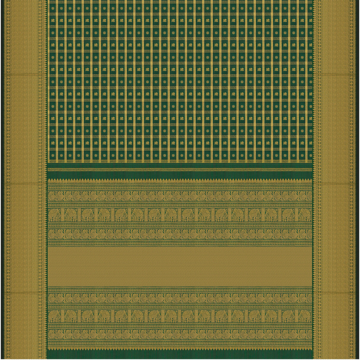 Kanakavalli Kanjivaram Silk Sari 26-611-HS001-03884 - Full View