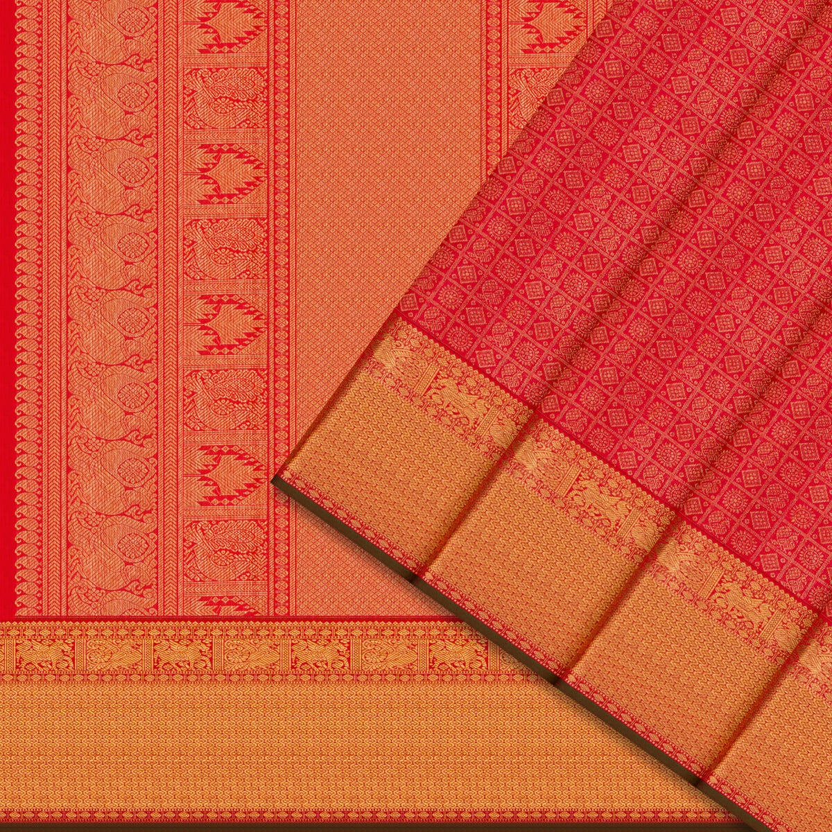 Kanakavalli Kanjivaram Silk Sari 26-615-HS001-00245 - Cover View